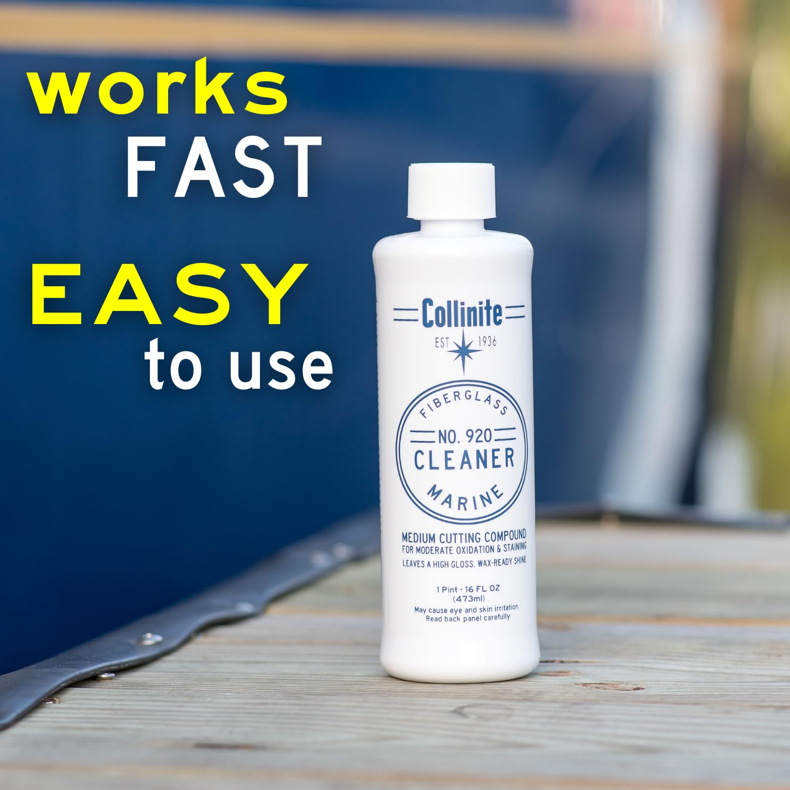 Collinite 920 Cleaner-Marine/Rv Stain, Water Spot & Oxidation Remover. Easy To Use Heavy Duty Cleaning Compound Restores Shine/E,WBAUVB009VQDWRW