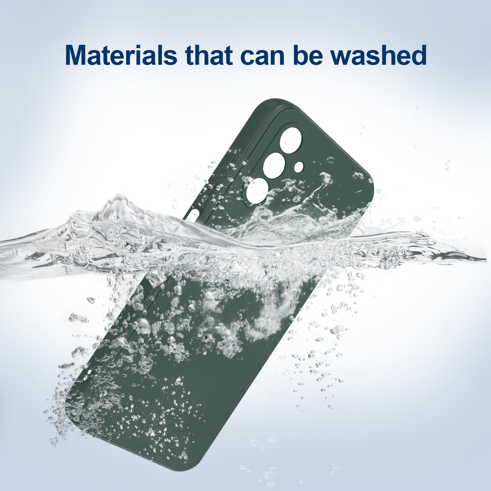 Giiyoon Silicone Case Compatible With Samsung Galaxy A13 5G/A04S, Full Body Silky Soft Touch Phone Case With Camera Protection,