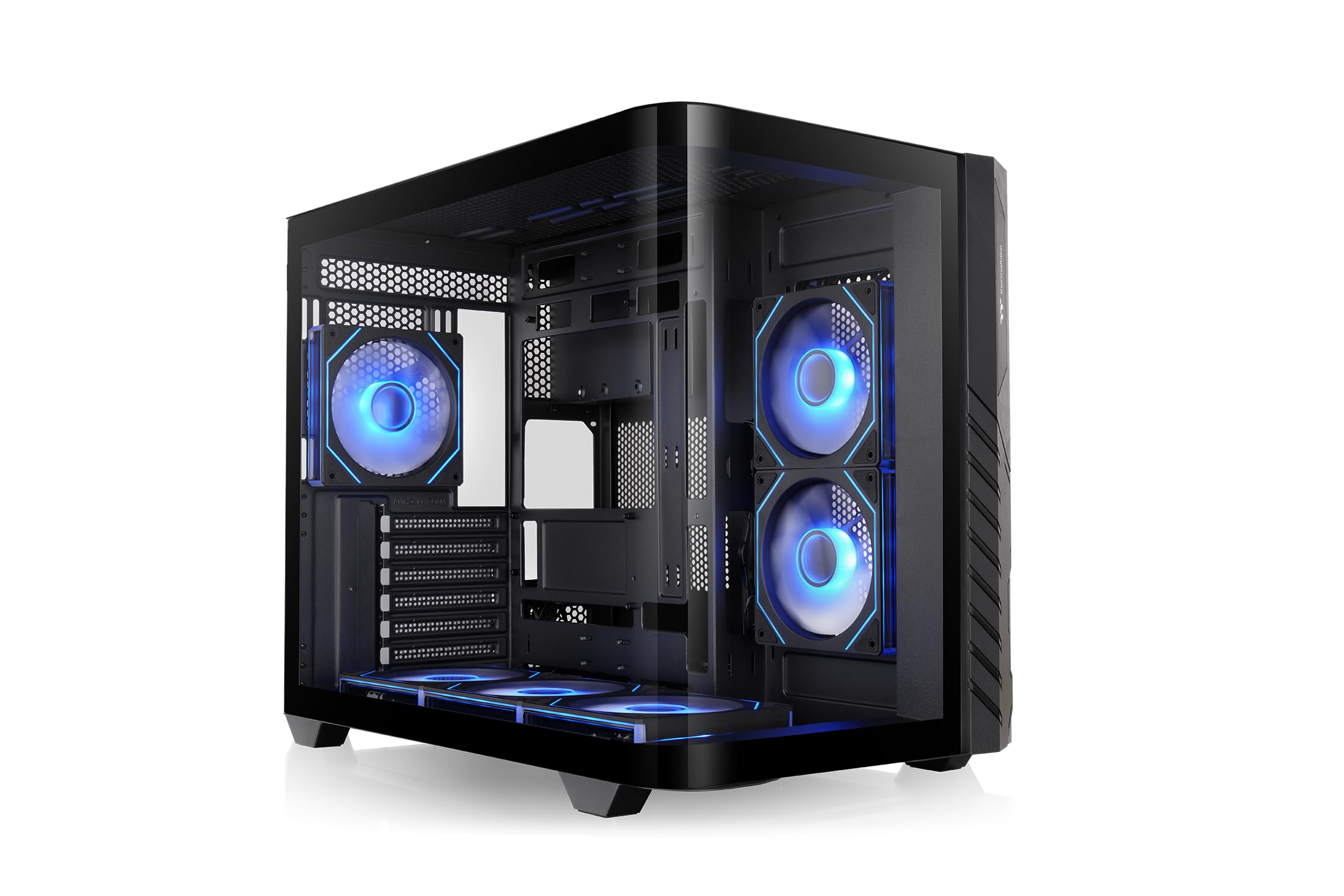 Thermaltake Vision 330 CR ARGB; Mid Tower; Curved Hinged TG panel; 6x120mm Infinity ARGB PWM Fans Included; 360mm Radiator Suppo