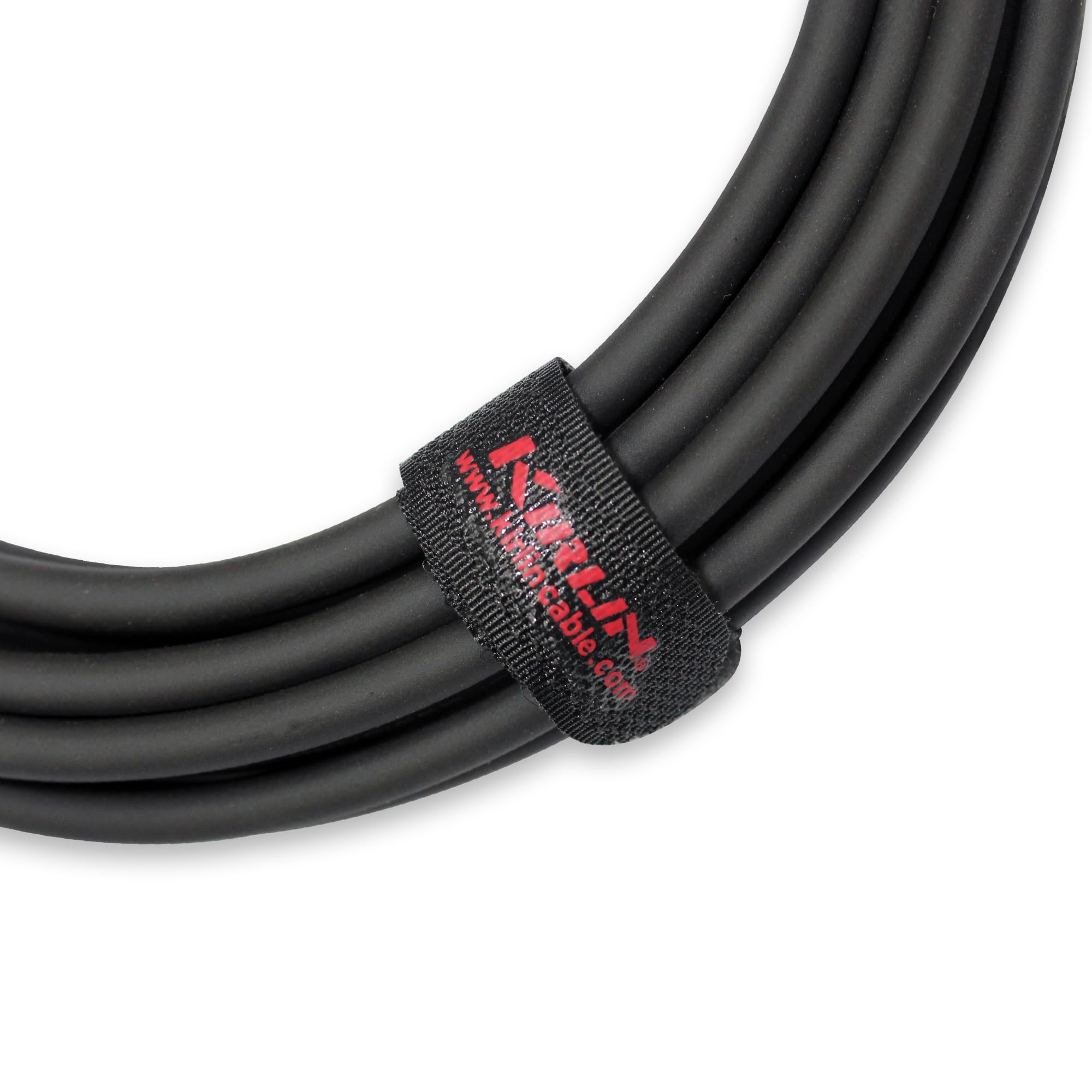 Kirlin Cable Ip 202Pr 10/Bk   10 Feet   Straight To Right Angle 1/4 Inch Plug Instrument Cable Black Pvc Jacket