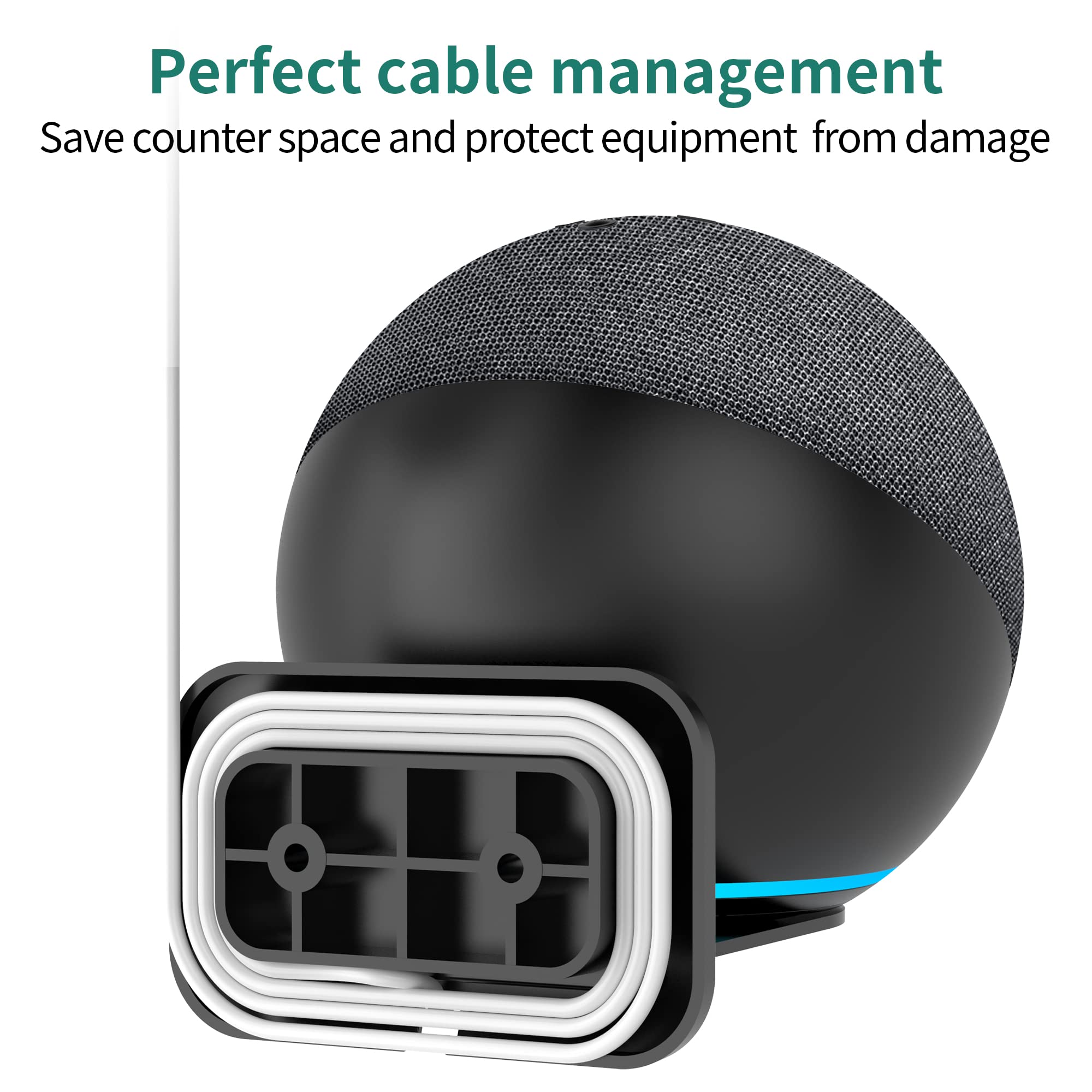 Homemount Metal Wall Mount For Google Nest Mini & Echo 4Th Gen   Speaker Wall Mount Holder With Cable Management To Hide Messy W