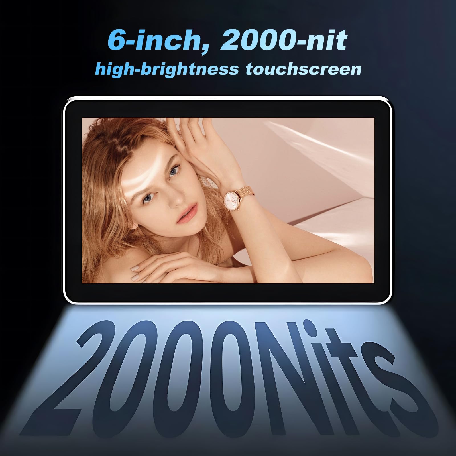 Viltrox Dc-X2 6 Inch Touchscreen Camera Field Monitor 4K Hdmi Video Monitor With Sunshade Hood/Battery 2000Nits 160Wide View Ang