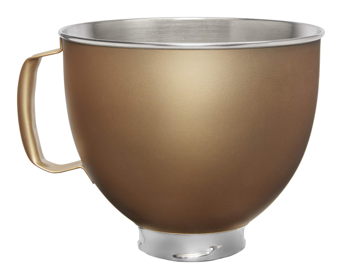 Kitchenaid Ksm5Ssbvg Custom Stand Mixer Bowl, 5 Quart, Victoria Gold Painted Stainless Steel