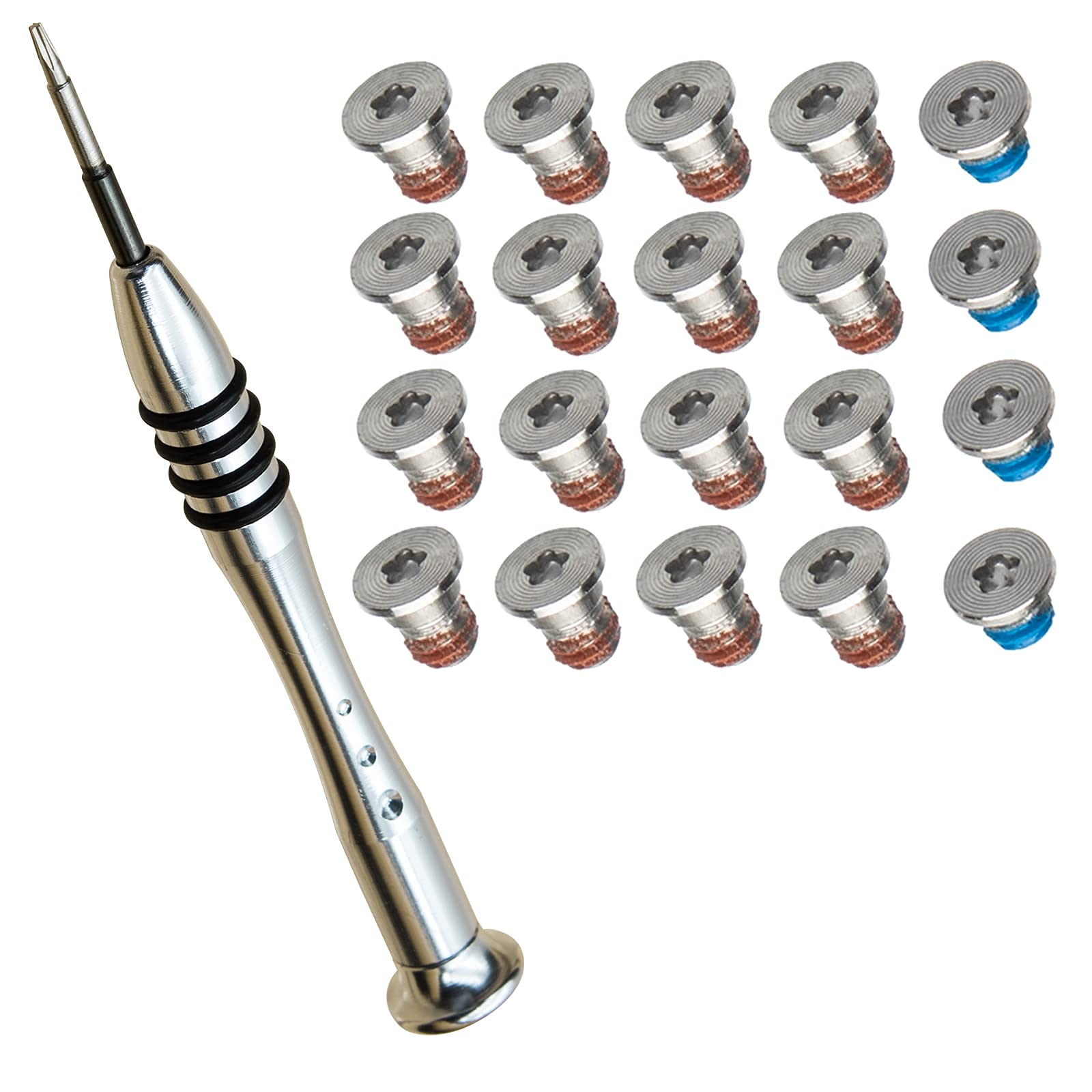 Hxhlwn 2 Sets (20) Repair Replacement Screw + 1 Piece Of 5 Cents Screwdriver Set Compatible Unibody Macbook Retina Is Suitable F
