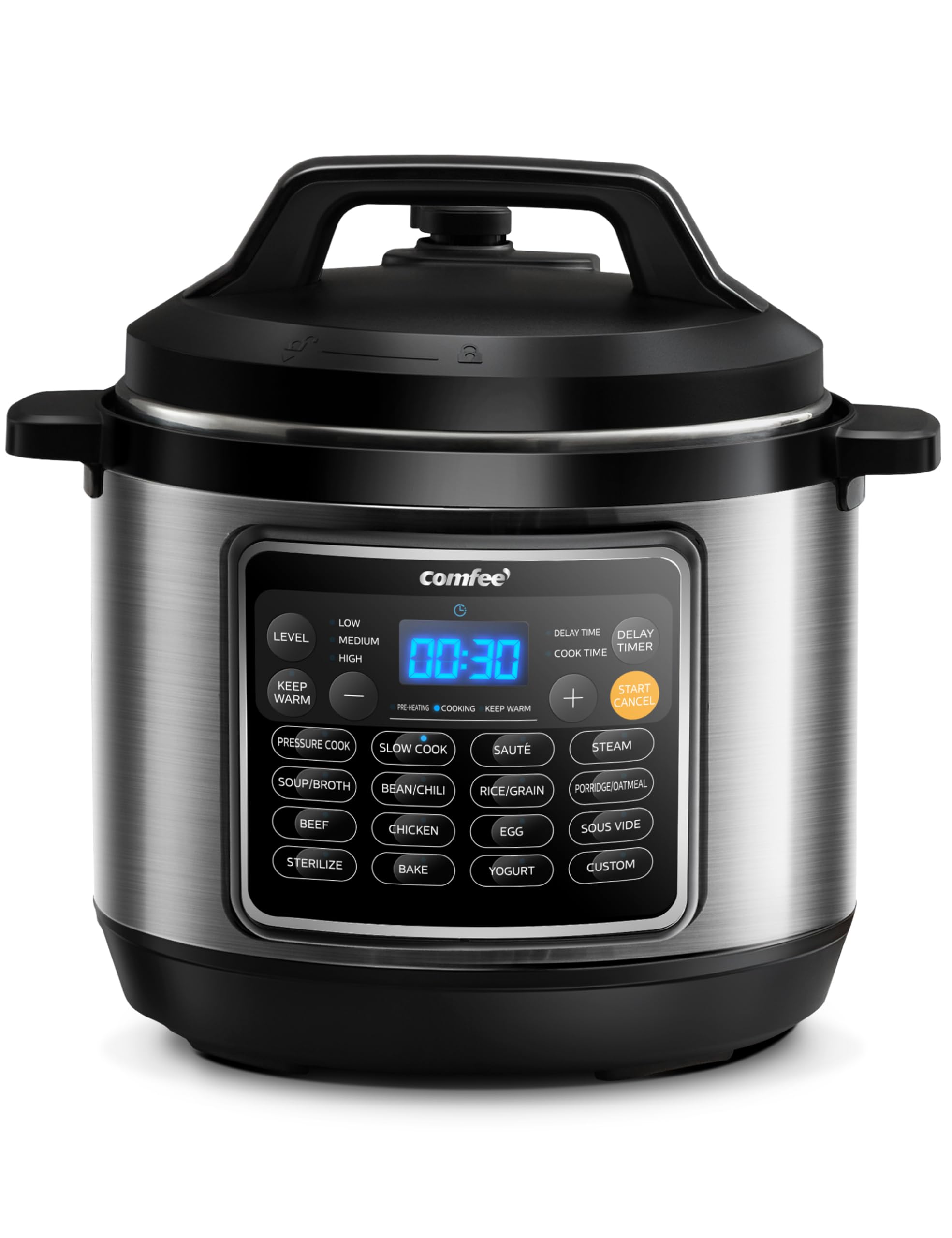 Comfee 16 In 1 Electric Pressure Cooker Instant Multi Cooker Olla De Presion Non Stick Pot Yogurt Maker Rice Cooker Slow Cooker