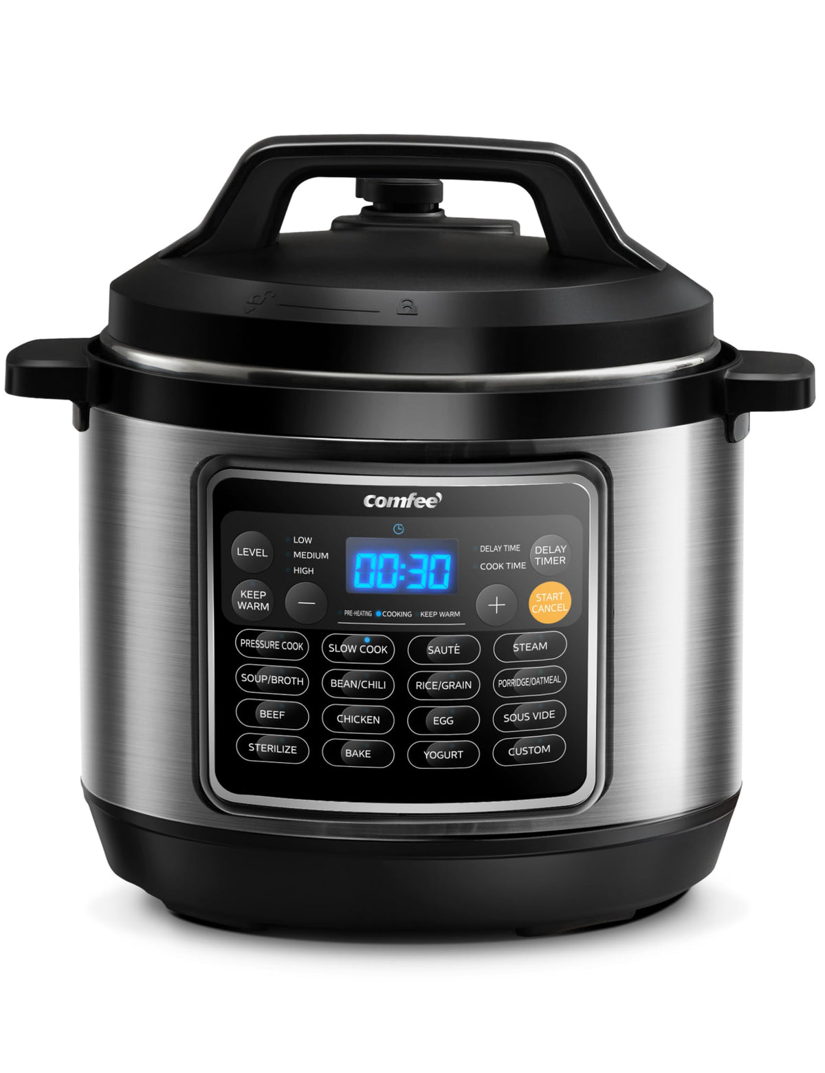 Comfee 16 In 1 Electric Pressure Cooker Instant Multi Cooker Olla De Presion Non Stick Pot Yogurt Maker Rice Cooker Slow Cooker