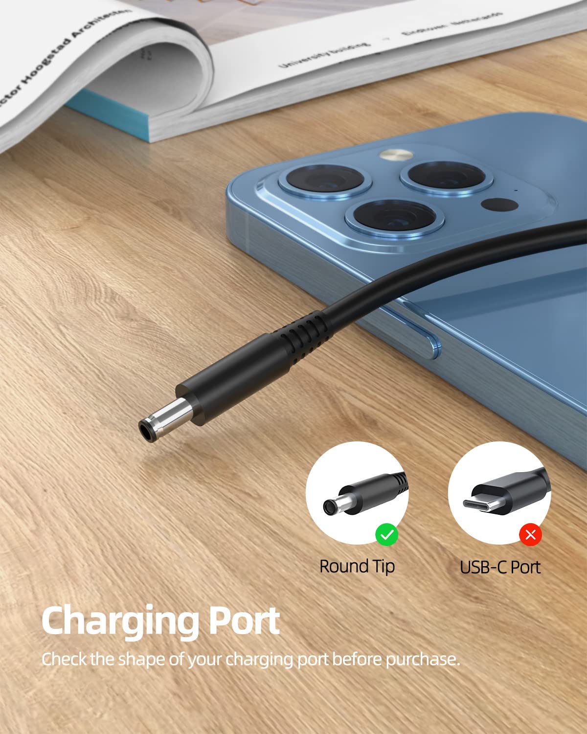 90W 65W Charger Fit For Dell Latitude 3510 3410 P101F P129G P101F001 P101F002 P129G001 P129G002 Laptop Ac Power Supply Adapter Cord (Ul Listed)