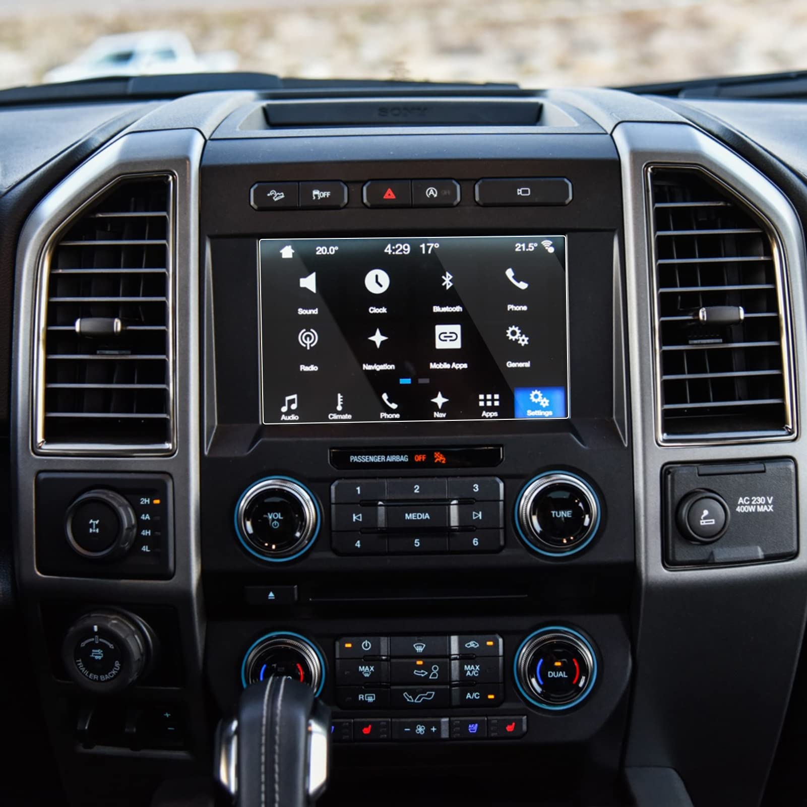 Ttcr Ii Compatible With 2013 2020 Ford F150 Screen Protector Edge And Fushion Touchscreen 8 Inch, For Bronco Sport And Maverick Screen Protector 8 In, For Focus 2013 2018 Explorer 2013 2019