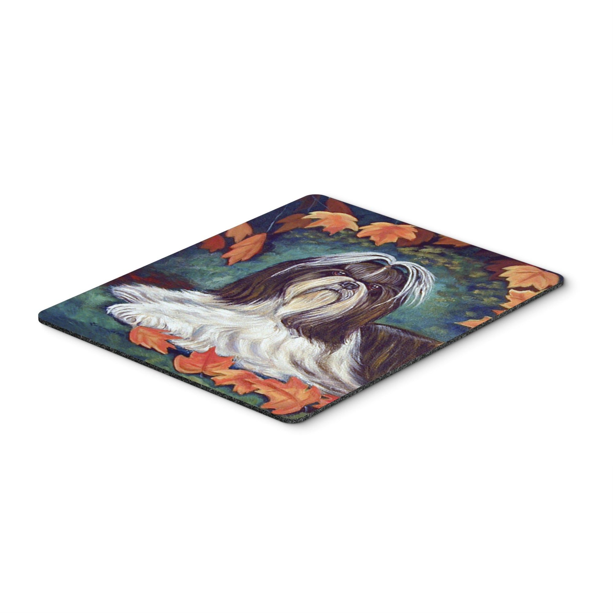  inchCarolines Treasures Mouse/Hot Pad/Trivet, Autumn Leaves Shih Tzu (7182MP) inch