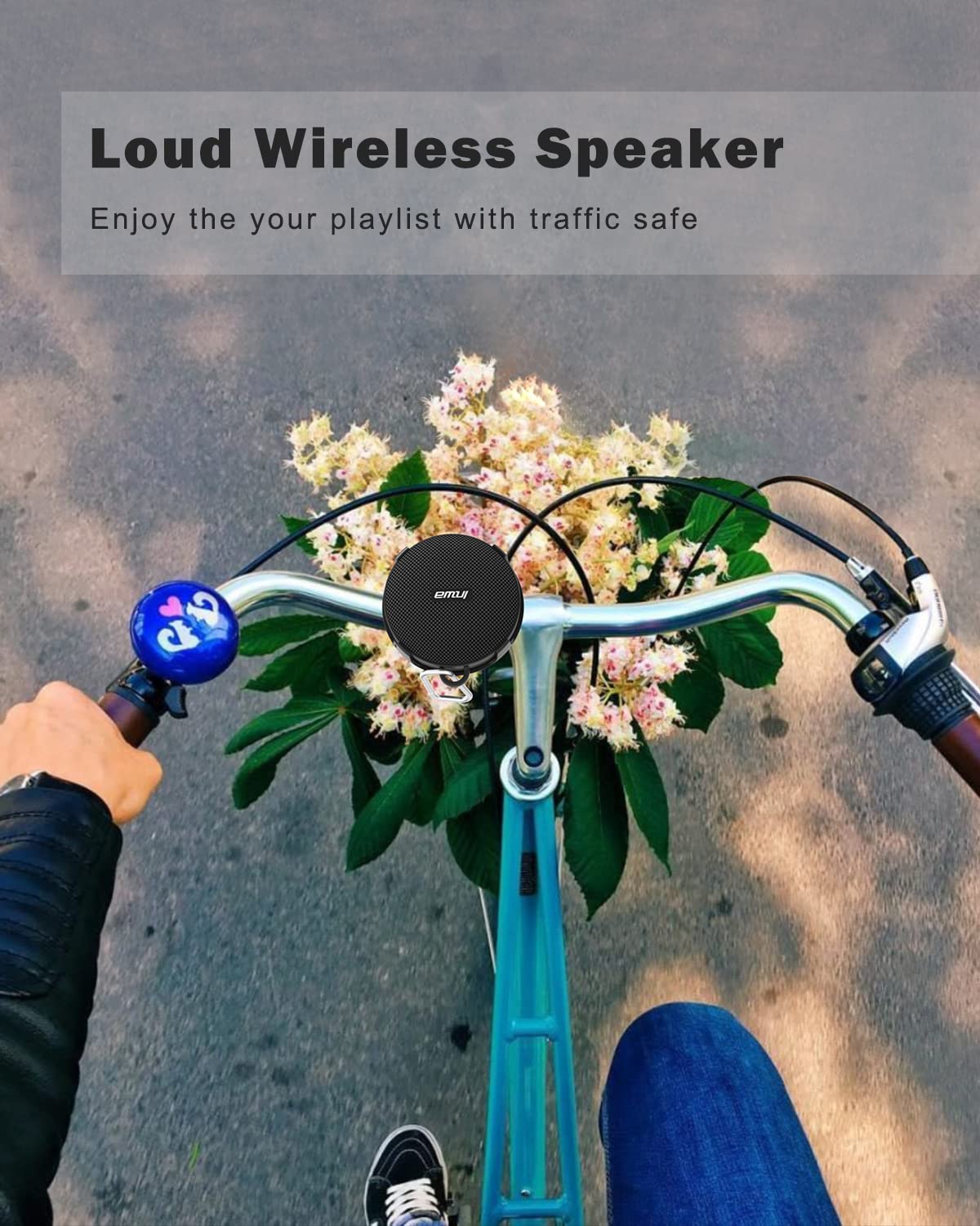 Inwa Bluetooth Bicycle Speakers With Tf Card Mode, Waterproof Wireless Portable Traveling Bike Speaker, Built In Mic For Bicycle