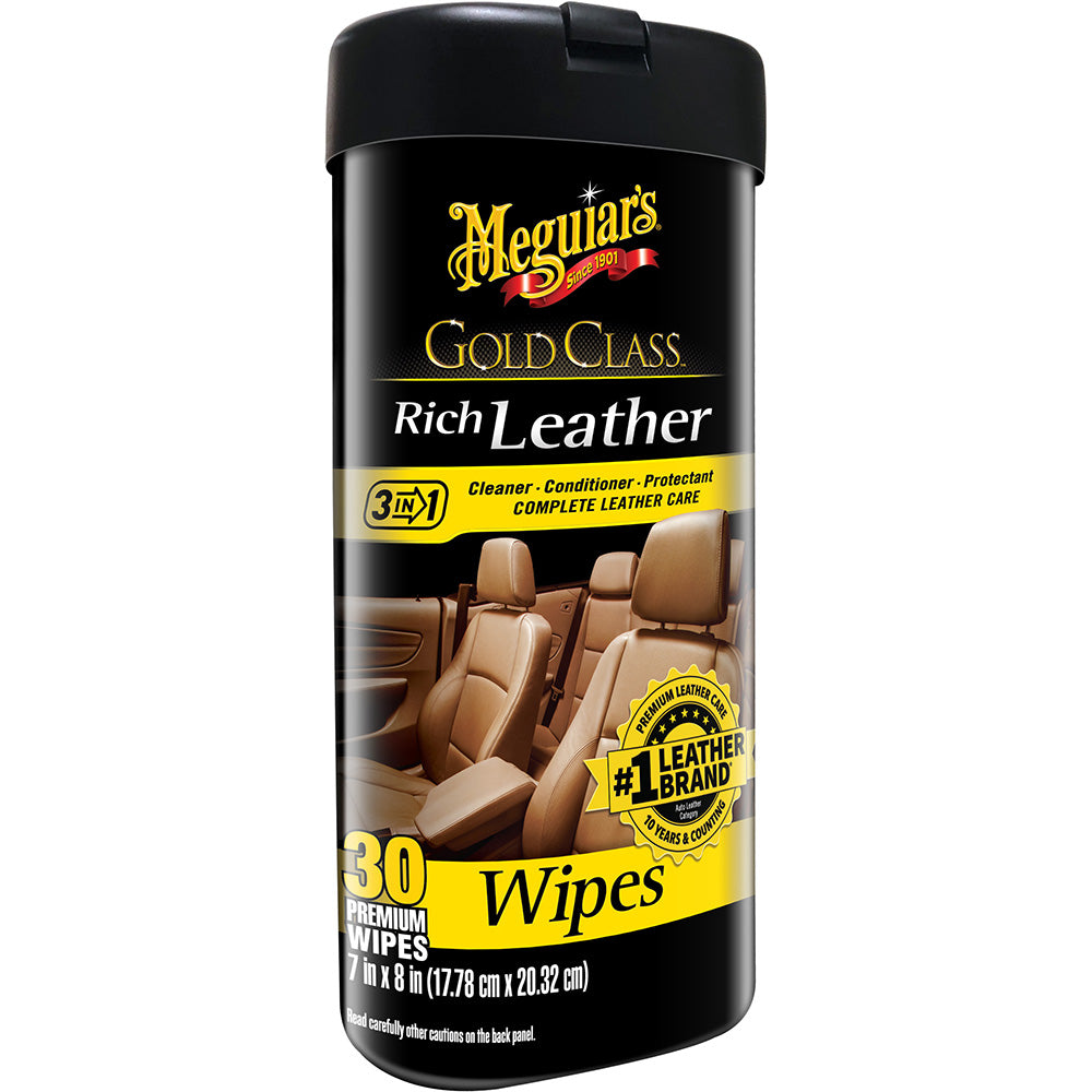 Meguiar&#39;S Gold Class&Trade; Rich Leather Cleaner &Amp; Conditioner Wipes,WBAUVA001345614