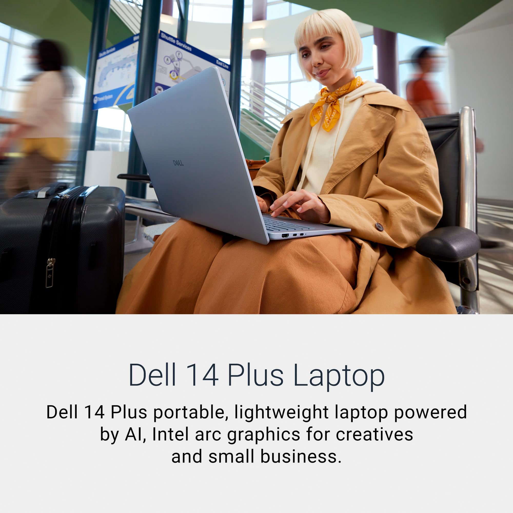 Dell 14 Plus Laptop Db14250-14-Inch 16:10 2.5K (2560X1600) Display, Intel Core Ultra 7-256V, 16Gb Lpddr5X Ram, 1Tb Ssd, Intel Ar