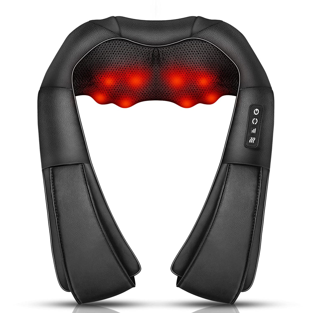 Ikristin Neck Massager With Heat, Shiatsu Massager For Neck, Back, Shoulder, Foot And Leg, Deep Tissue 3D Kneading Massager For 