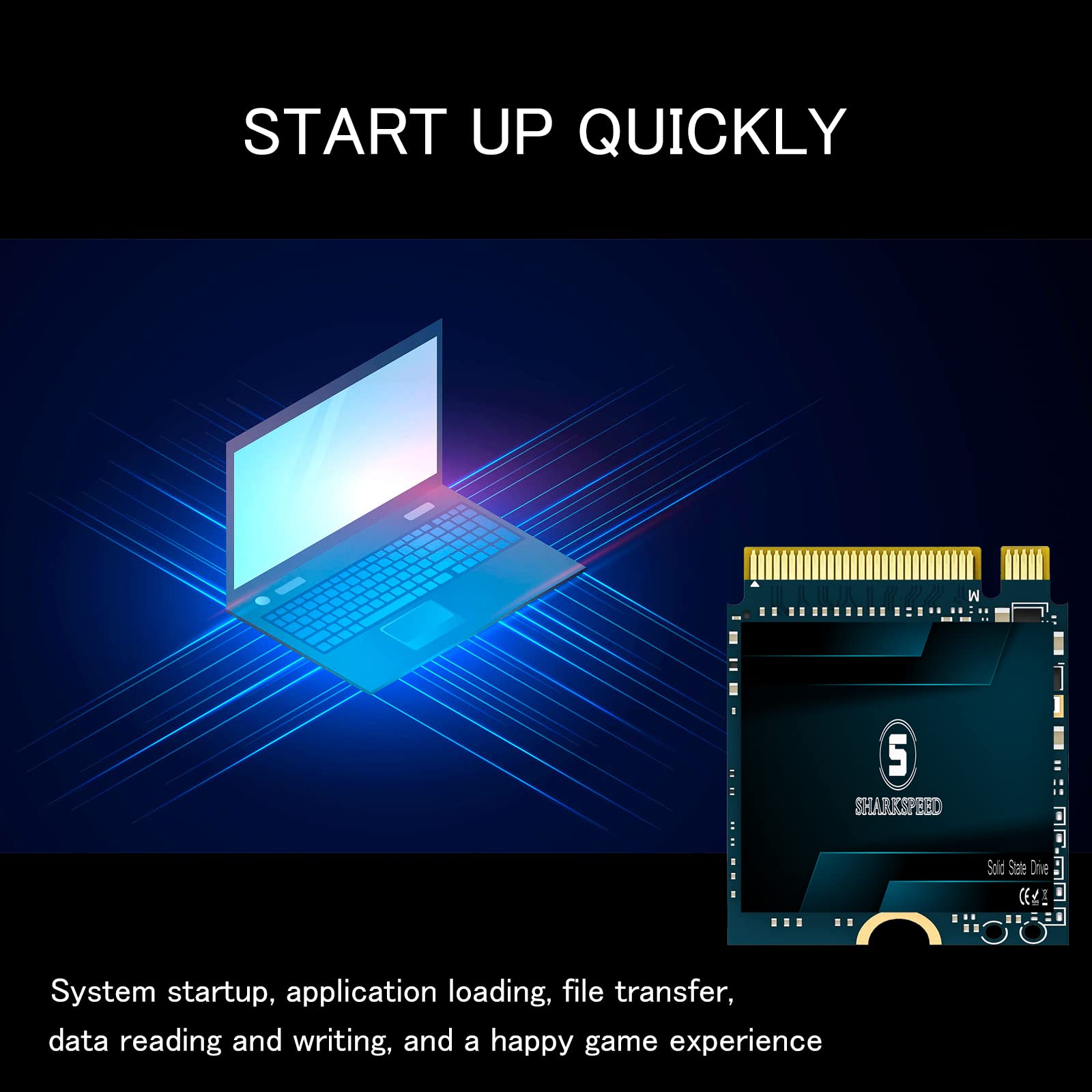 Sharkspeed M.2 2230 Ssd 1Tb Nvme Pcie Gen3.0X4 Internal Solid State Drive, Compatible With Steam Deck,Microsoft Surface Pro7/Pro