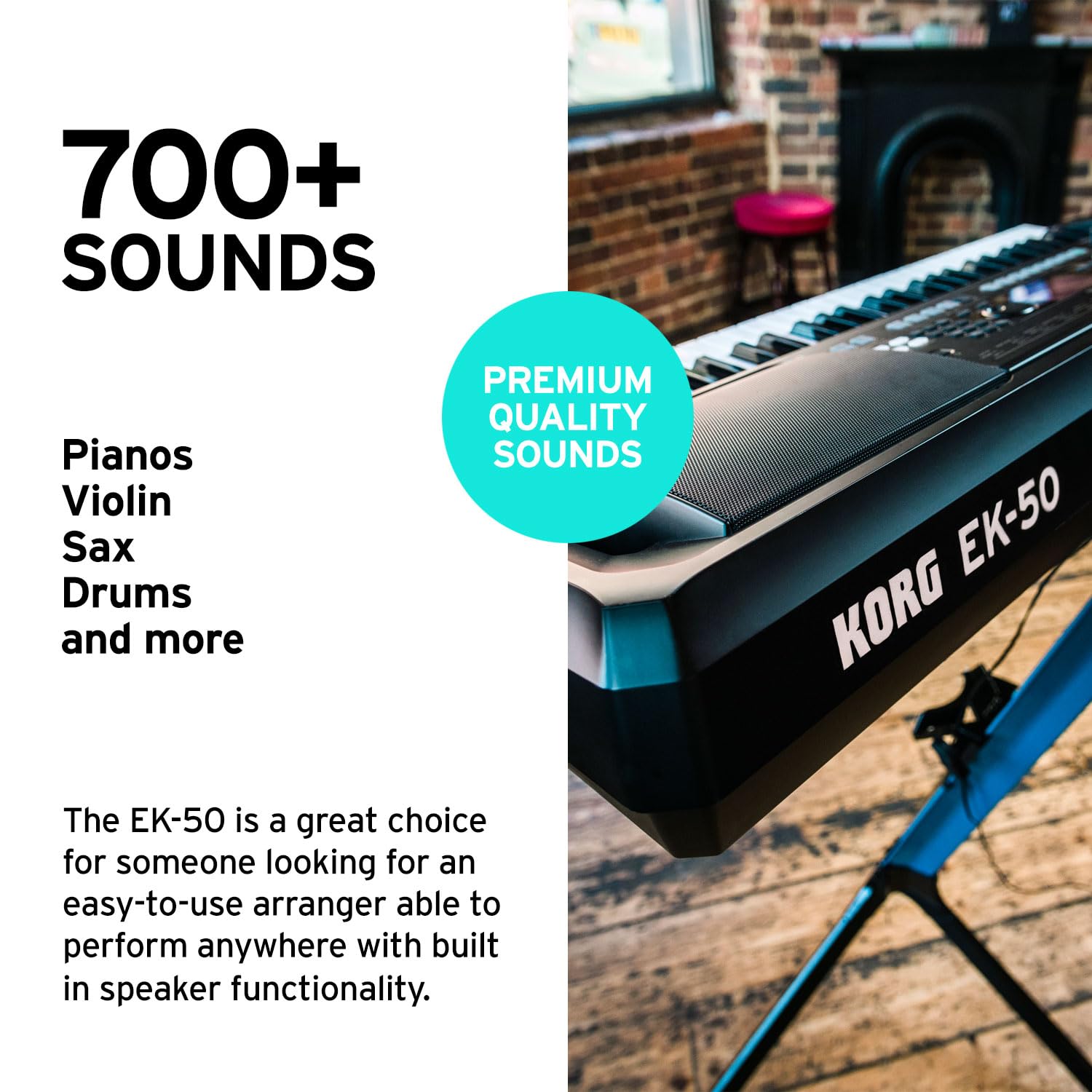 Korg, 61 Key Keyboards & Pianos, Ek 50 (Ek50)