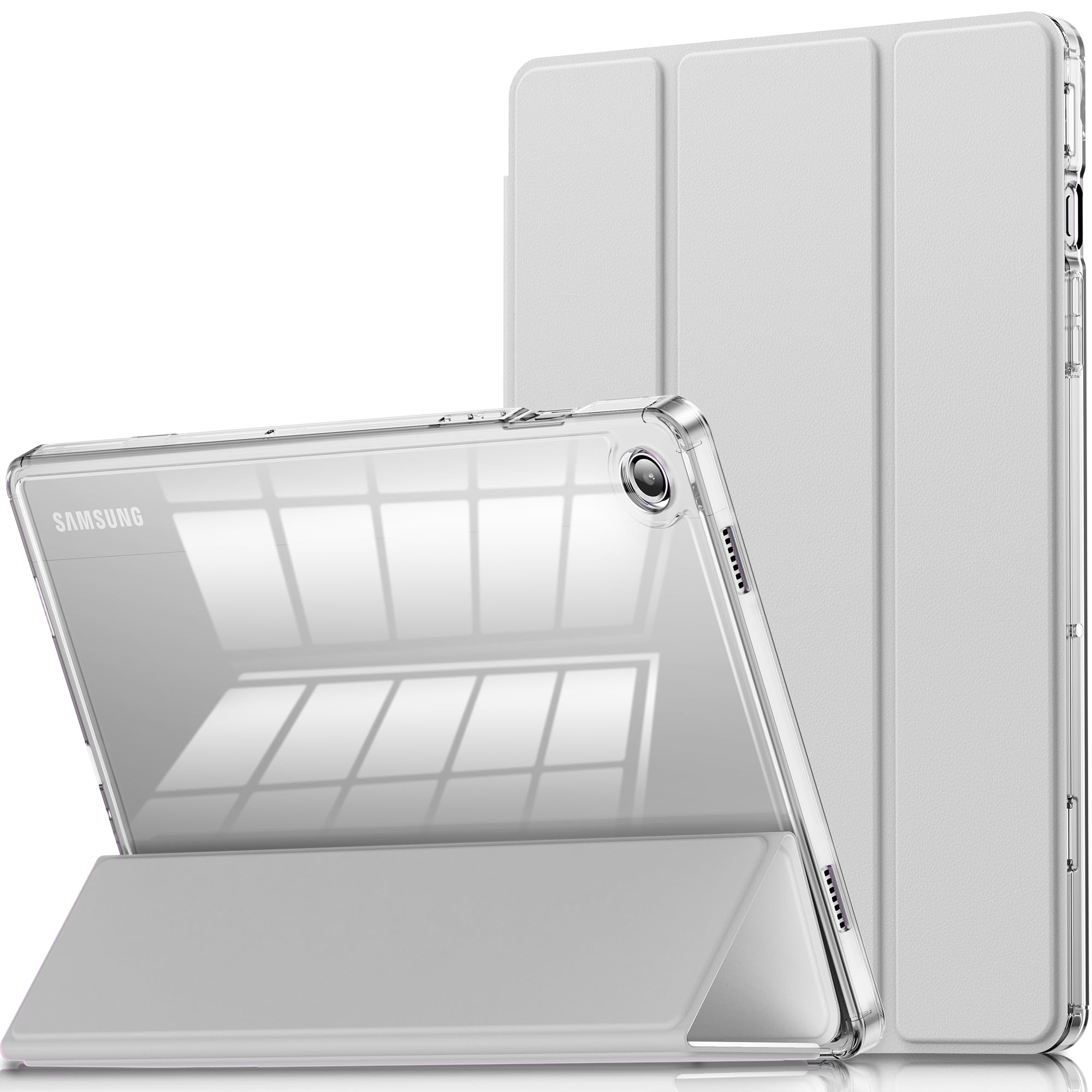 INFILAND Case for Galaxy Tab A9 Plus 5G, Slim Stand Crystal Clear Protective Smart Cover for Samsung Galaxy Tablet A9+/A9 Plus 1