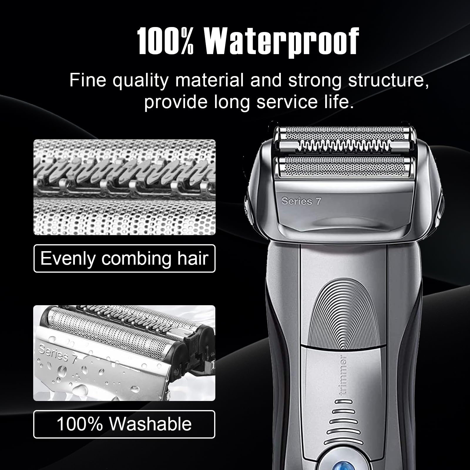 70S Series 7 Replacement Head For Braun Series 7 Foil Shaver Replacement Heads For Braun Series 7 Replacement Compatible With Se