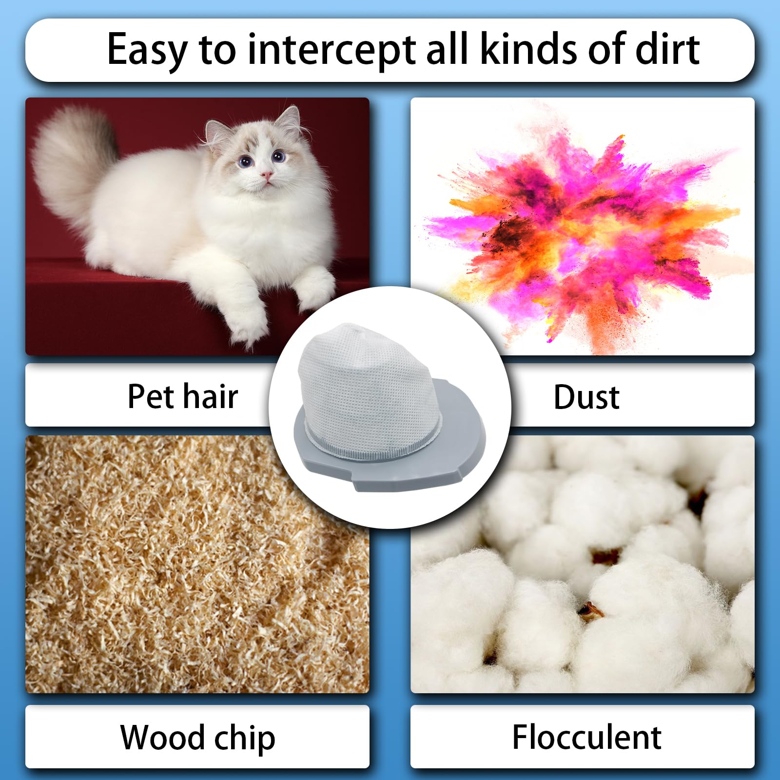 2 Pack 2773A Filter Compatible With Bissell 3 In 1 Lightweight Featherweight Powerbrush Vacuum Model 2773, 2773A Models