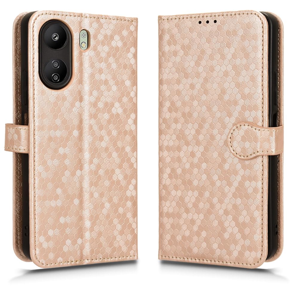 Kukoufey Leather Case Compatible With Xiaomi Poco C65 4G,Phone Case Pu Leather Phone Flip Cover Compatible With Xiaomi Redmi 13C