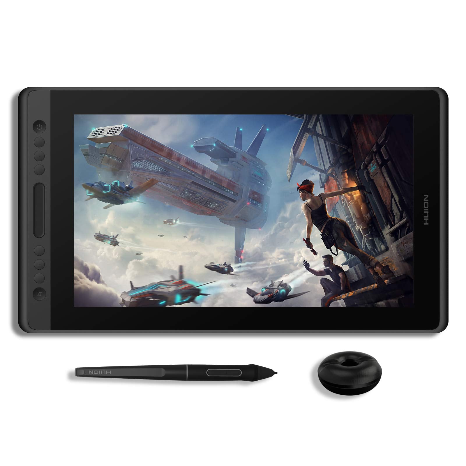 HUION KAMVAS Pro 16 Graphics Drawing Tablet with Screen Full-Laminated Graphics Monitor with Battery-Free Stylus Tilt 8192 Pen P