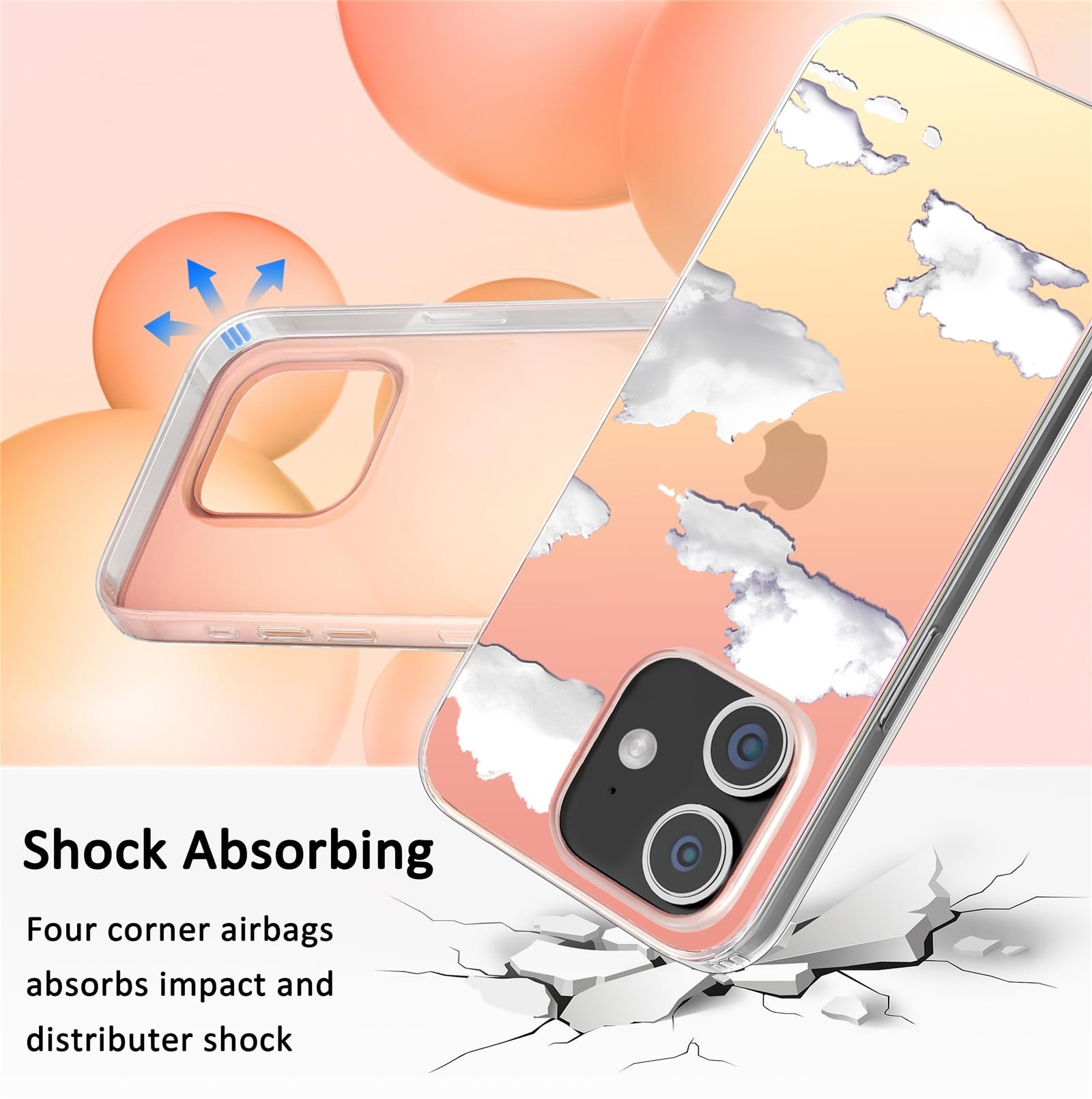 I Mgae In Ar Iphone 11 Case Clear Designs Case,Holographic Aesthetics Cover With Fashionable For Women Girls,Shockproof Bumper P