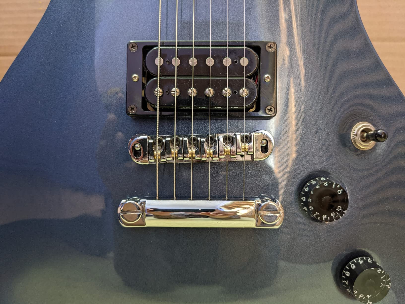 Abr 1 Style Tune O Matic Bridge Tailpiece Roller Saddle Bridge For Gibson Les Paul Gear Replacement (Chrome)