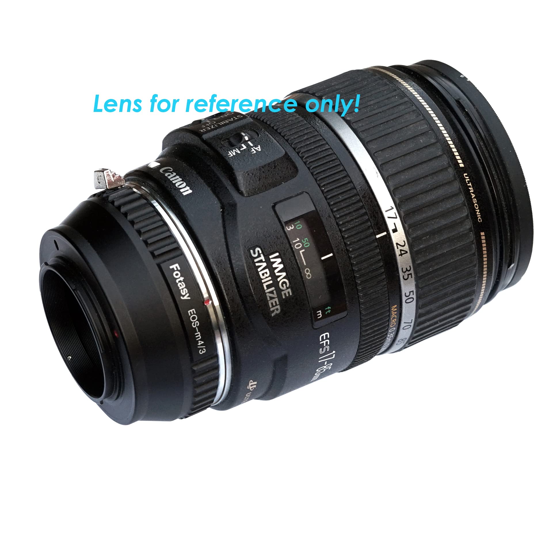 Fotasy Manual Ef Ef-S Mount Lens To M43 Adapter, Ef Mount To Mft, Compatible With Canon Ef Efs Lense Panasonic G9 Gh5 Ii Gx9 G90