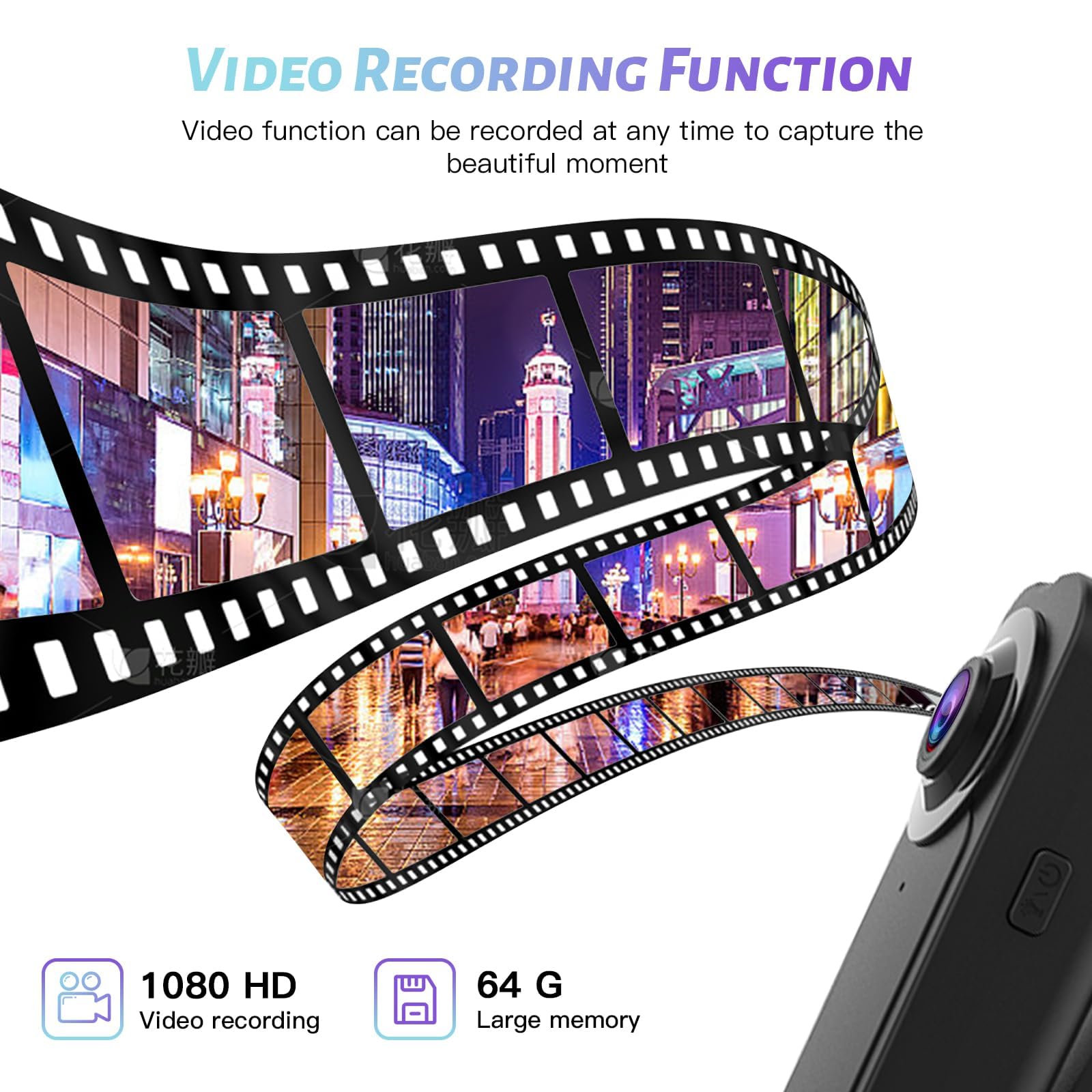 Kaysunlink ?Upgraded? Mini Body Camera 1080P Police Body Camera 64Gb Memory Card,Body Worn Cam,Premium Portable,Wearable Patrol