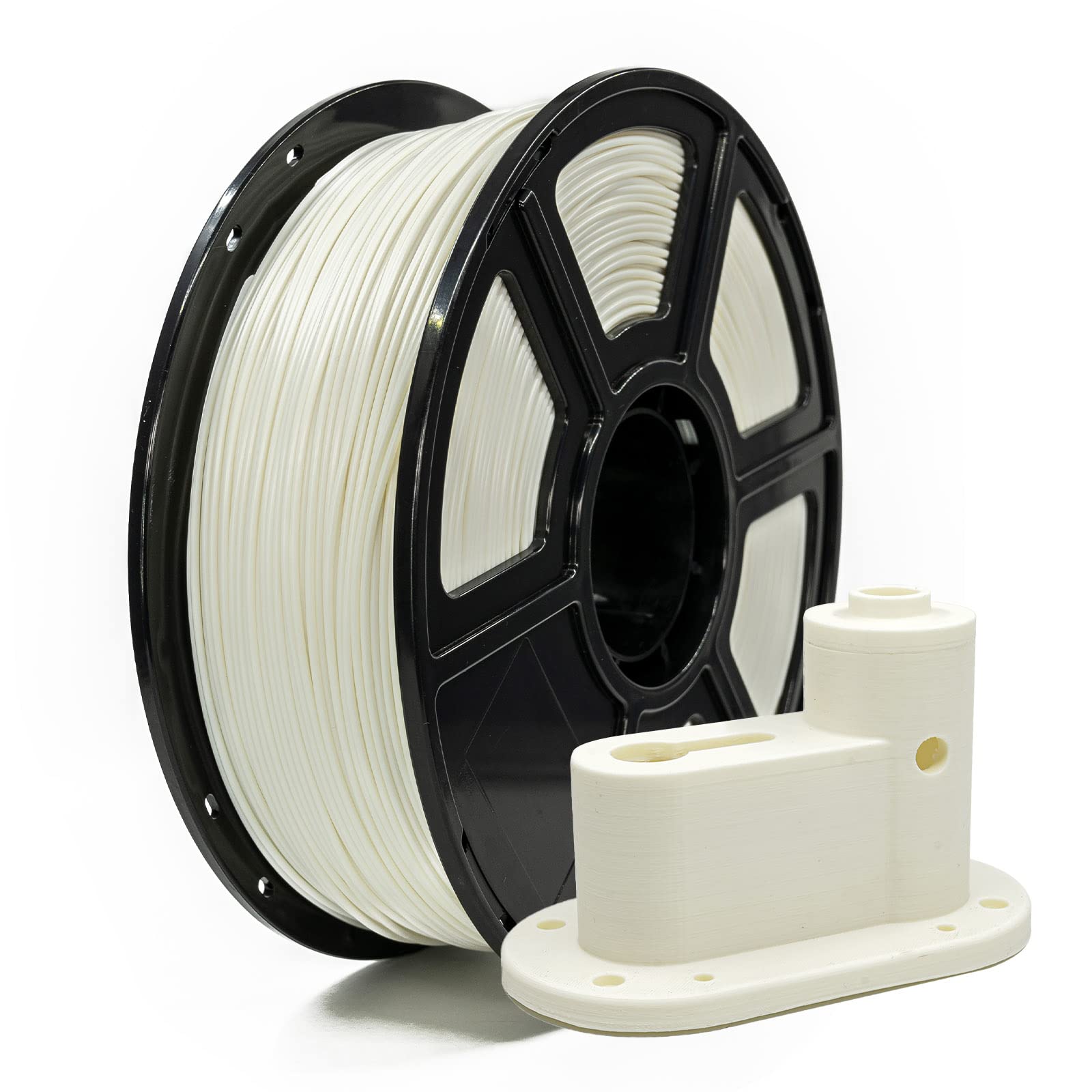 FLASHFORGE ASA Filament 1.75mm Natural, 3D Printer Filament 1kg (2.2lbs) Spool, Dimensional Accuracy +/- 0.02mm, Durable, High U