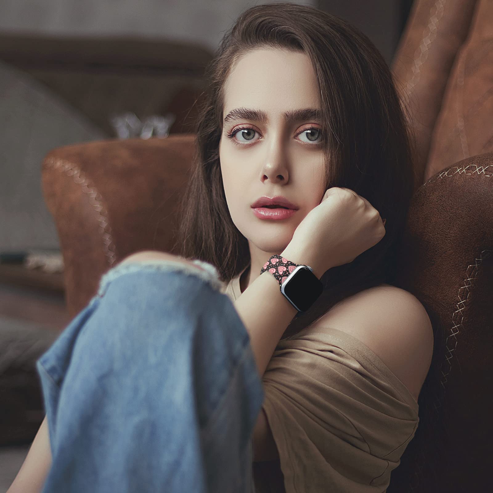 Vieeki Valentine'S Day Love Watch Band Compatible With Apple Watch Band 38Mm 40Mm 41Mm 42Mm 44Mm 45Mm 49Mm For Women Men Lover,