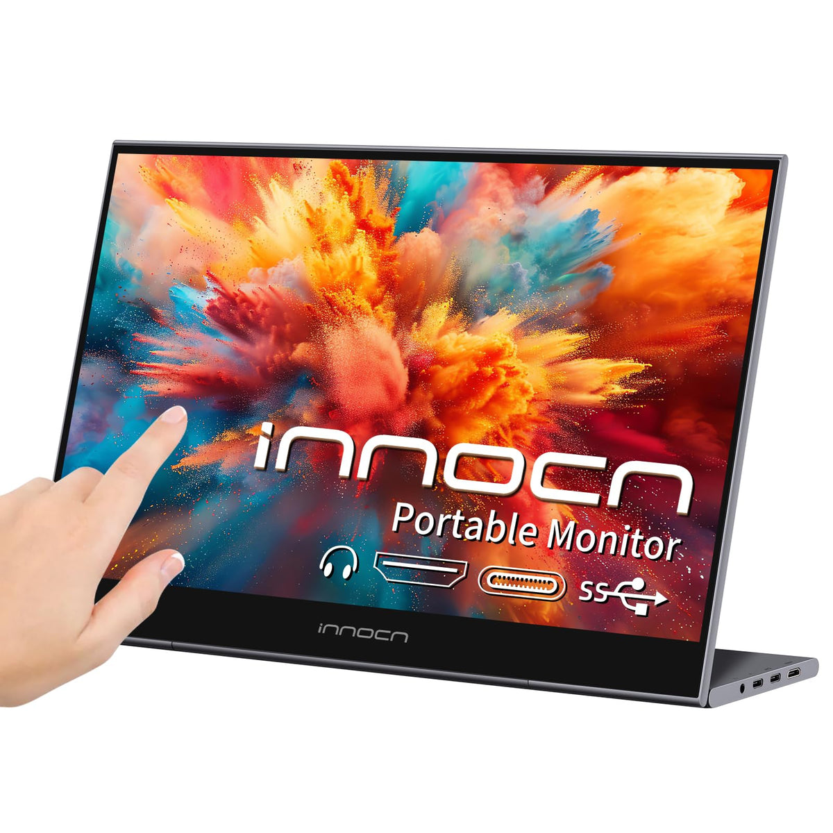 Innocn Portable Laptop Monitor Touchscreen 15.6'' 1080P Hdmi Usb C External Display Ultra Slim Travel Second Monitor For Macbook