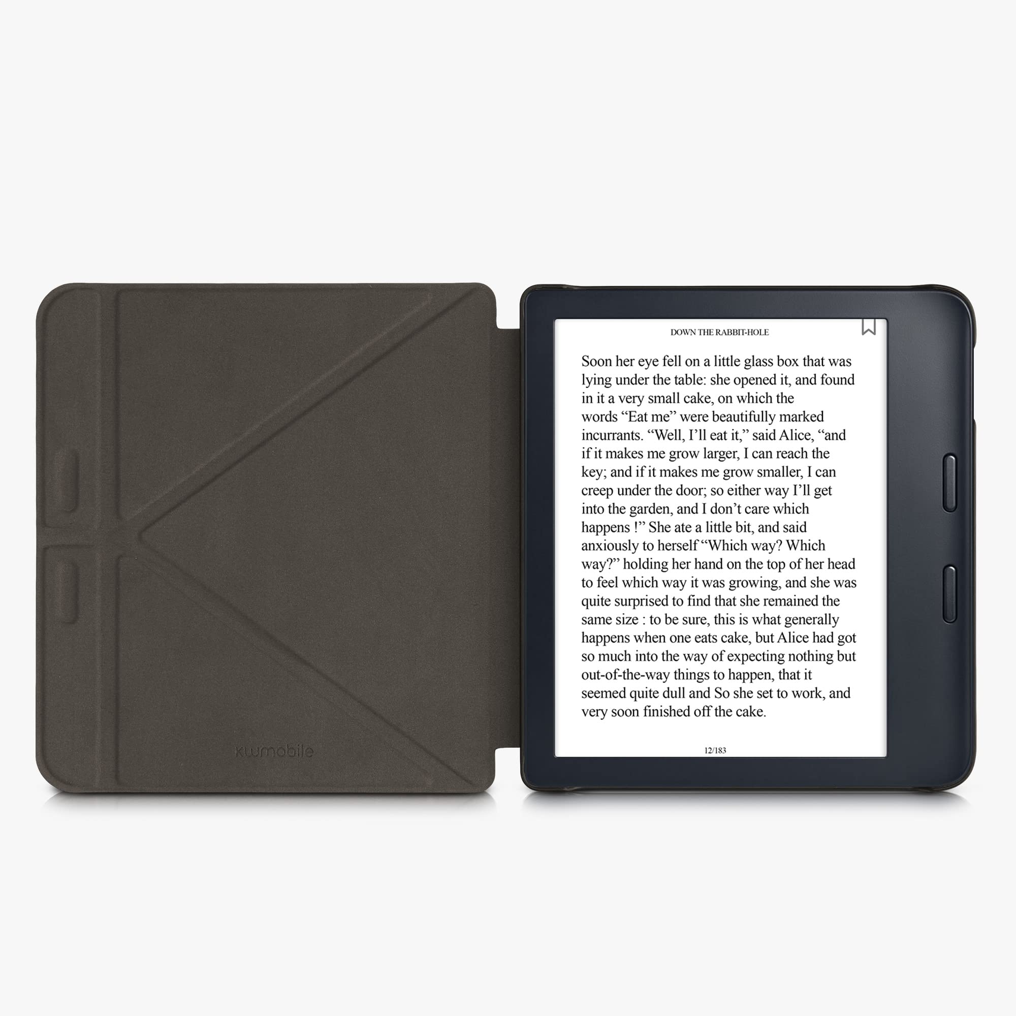 Kwmobile Origami Case Compatible With Kobo Libra 2 Case   Slim Pu Leather Cover With Stand   Brown
