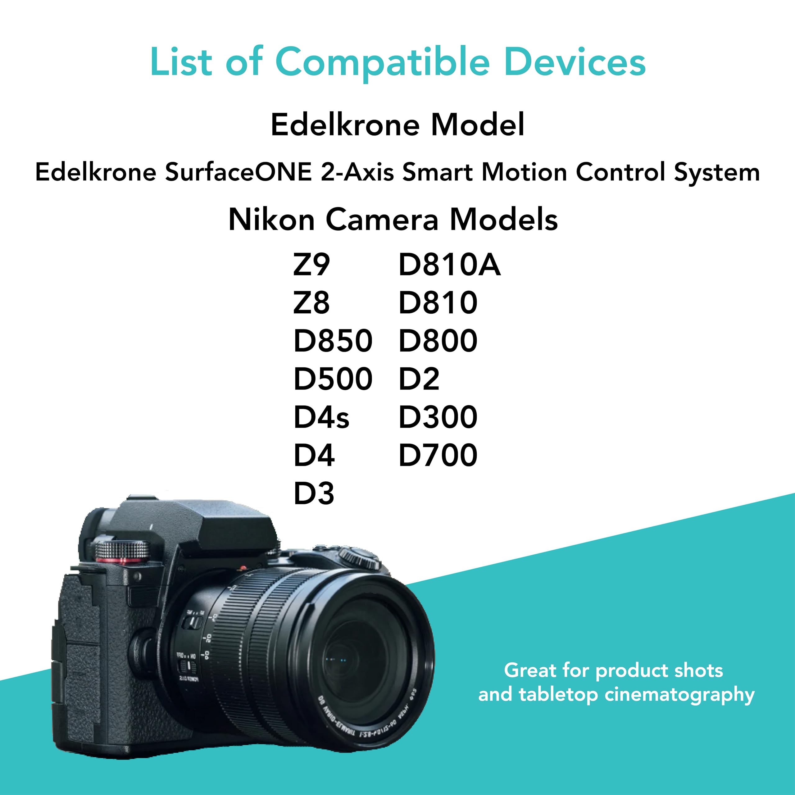 Foto&Tech 2.5Mm N1 10 Pin Remote Control Shutter Release Cable For Edelkrone Surface One 2 Axis Smart Motion Control System Comp