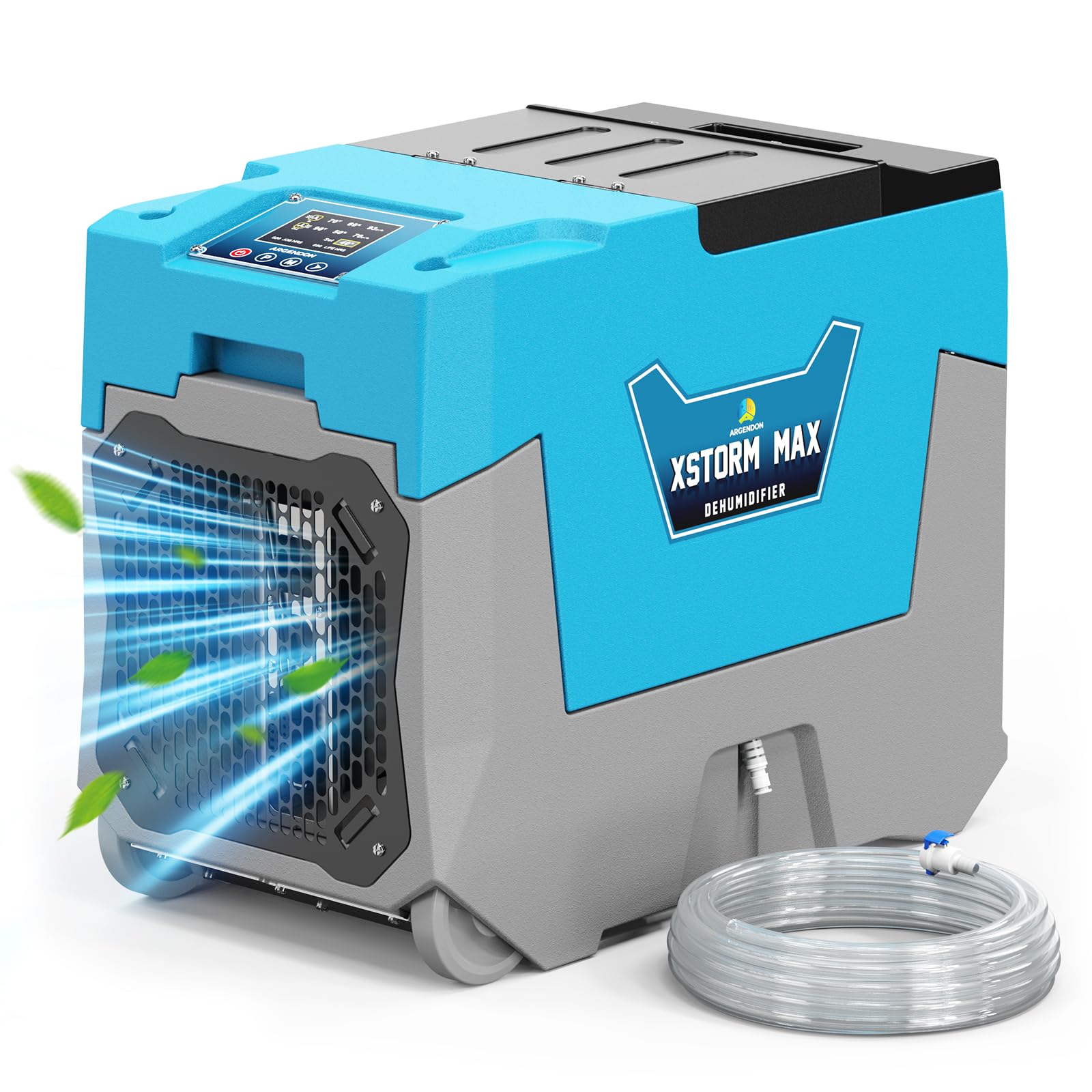 Argendon LGR Commercial Dehumidifier with Pump, 180 Pints Dehumidifiers for Crawl Space, Basements, Large Space, Water Damage Un