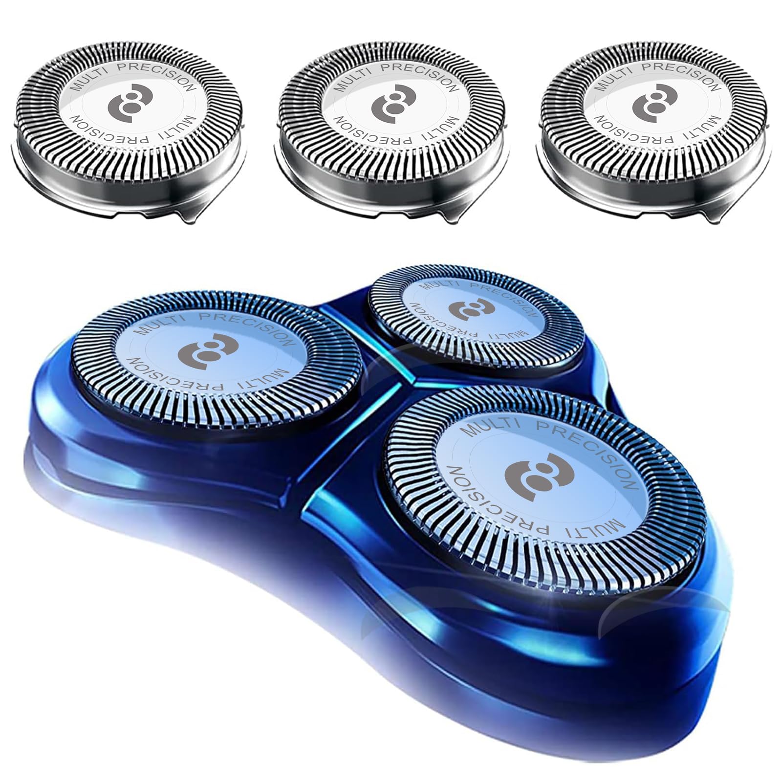 Tuokiy Replacement Heads for Philips Norelco HQ8 - Thumbnail 3