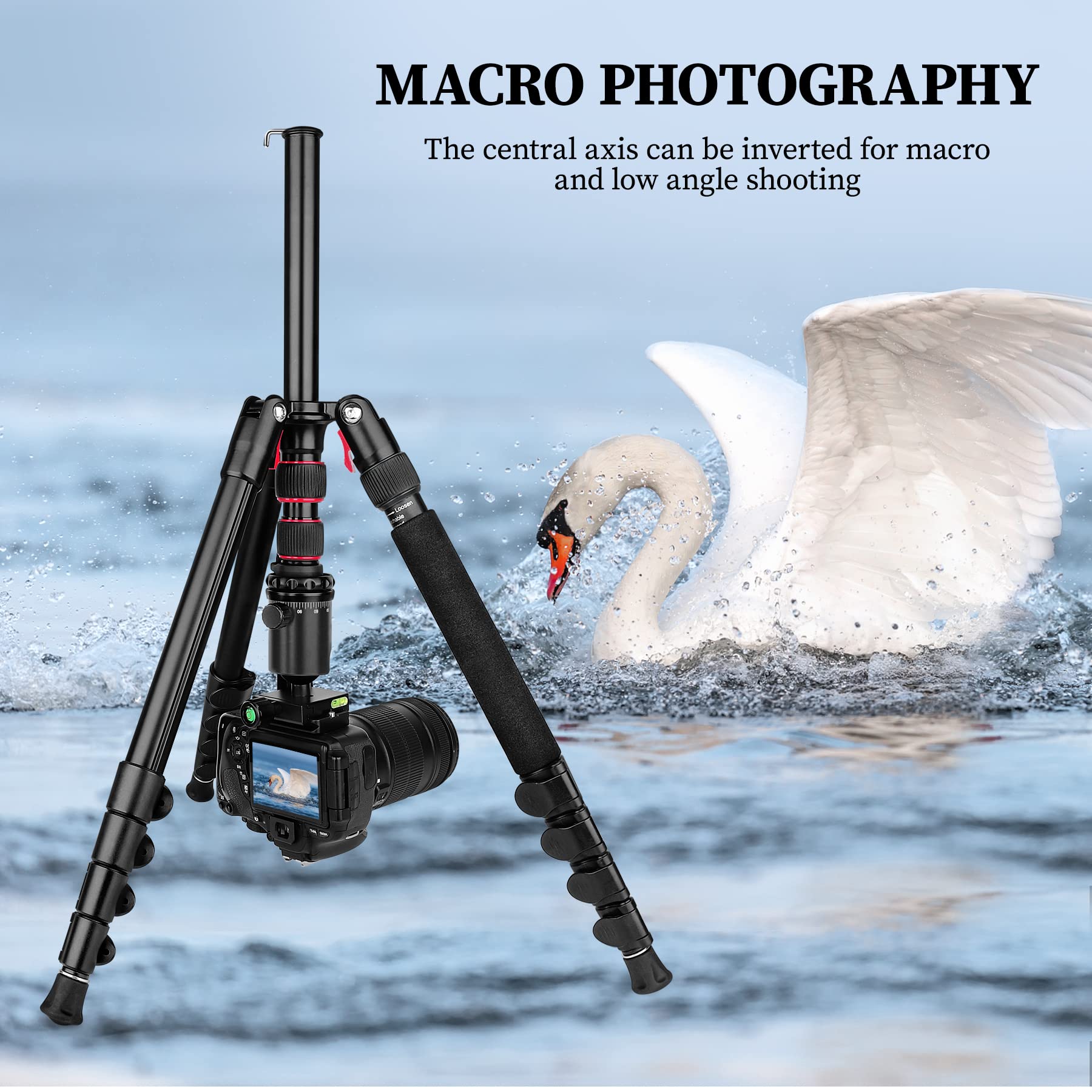 Tripod For Camera, Victiv 81 Inch Professional Camera Tripod Monopod, Tall Dslr Tripod Heavy Duty, Aluminium Compact Travel Tripod With Phone Mount, Compatible With Canon Nikon Sony