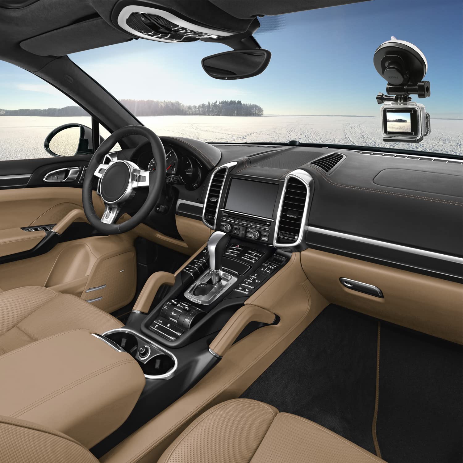 Suptig Suction Cup Mount Compatible For Gopro Hero 12/11/10/9/8/7/6/5/4/3/3+/2 Gopro Max, Hero+, Hero Session, And More Action C