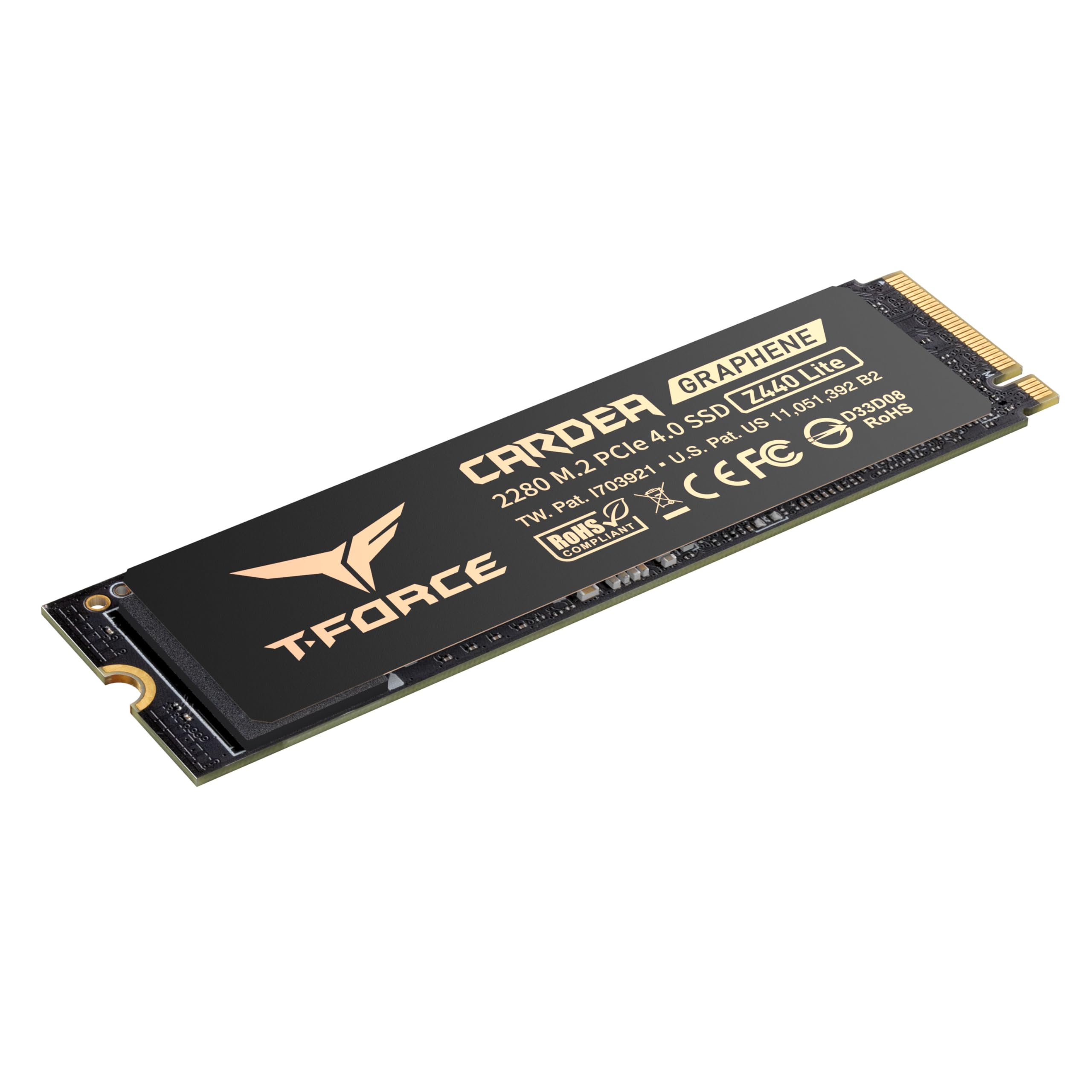 Teamgroup T Force Z440 Lite 1Tb Tlc Nand Nvme Phison Ps5021 E21T Pcie 4.0 Gen4X4 M.2 2280 Gaming Ssd With Graphene Heat Spreader