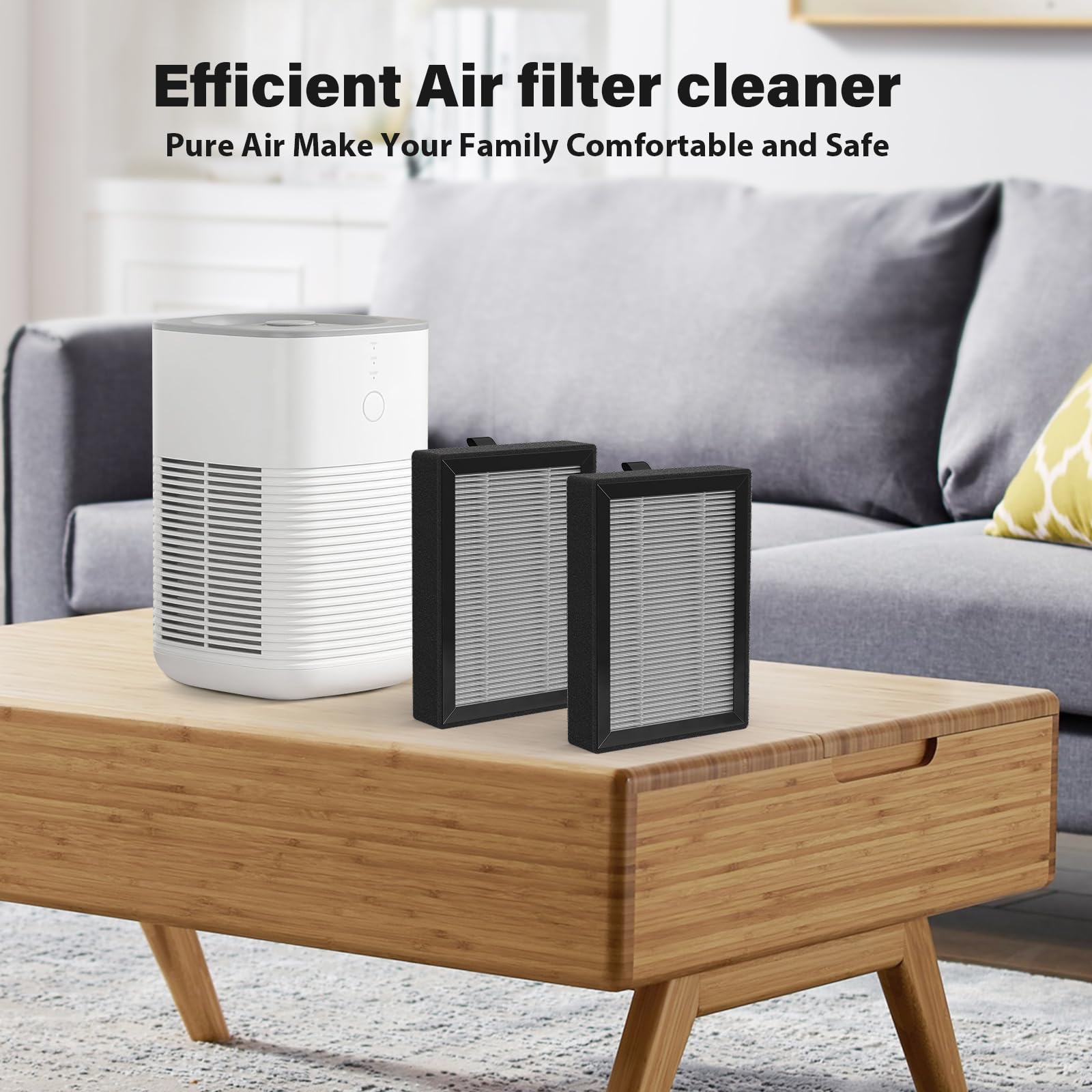 Lv H128 Replacement Hepa Filter For Levoit Lv H128, Puurvsas (Hm669A), Rovacs (Rv60) Air Cleaner Purifier, Lv H128 Rf, 4 Pack