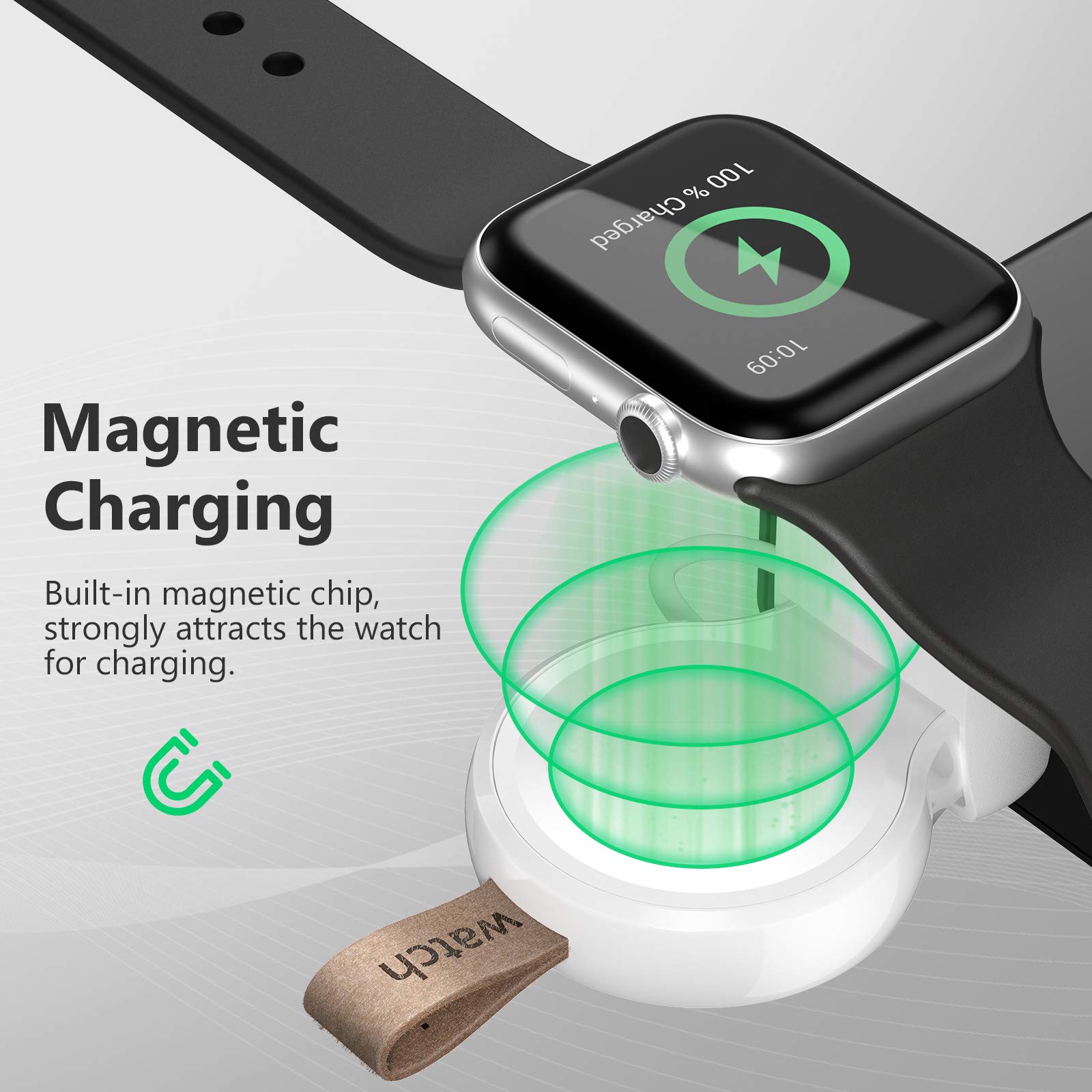 ???????? ???????????????? For Apple Watch Wireless Charger 2 Pack, Portable Iwatch Charger, Travel Cordless Charger, Magnetic Wi