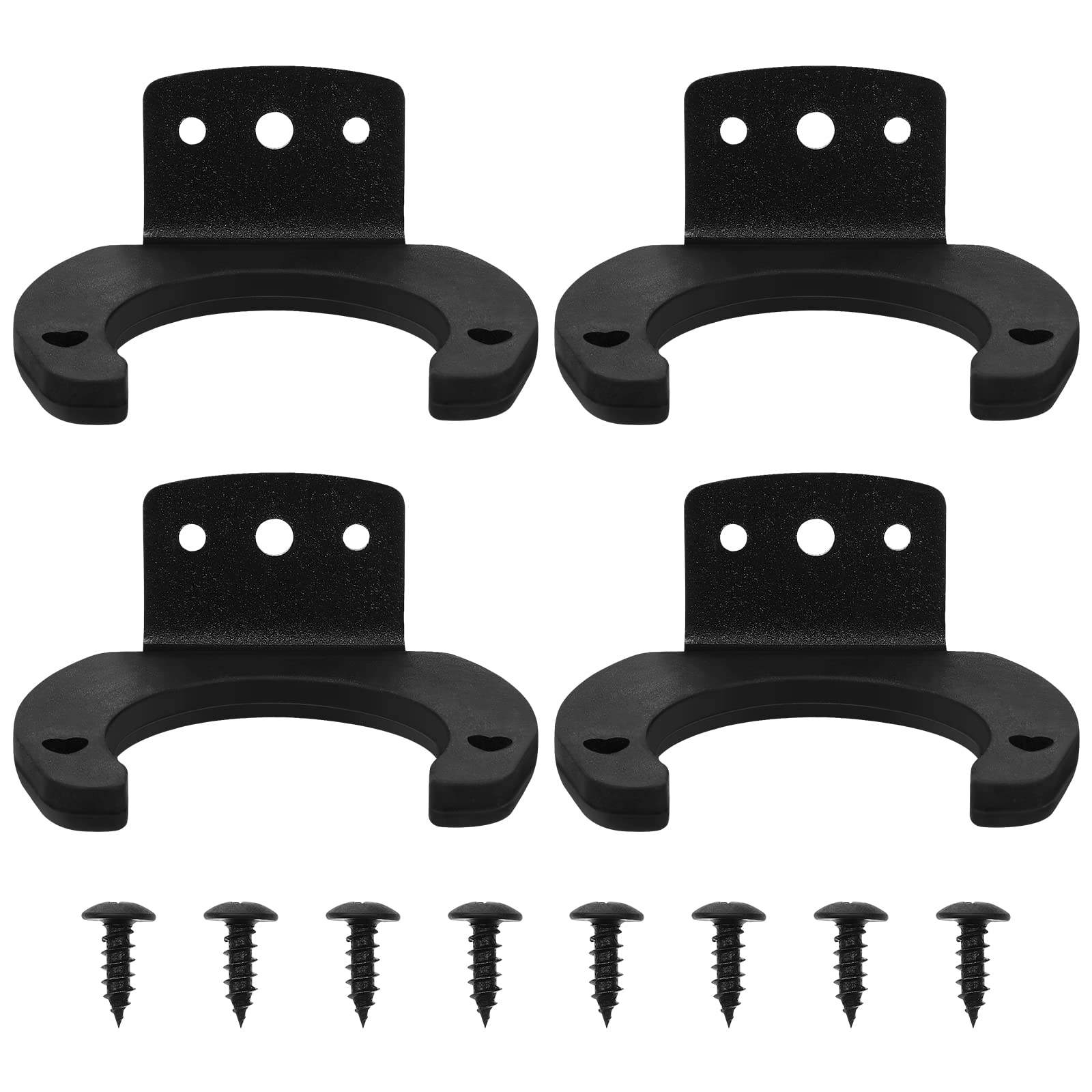 Milisten 4Pcs Microphone Holders Microphone Clip Hook Wall Mount Type Clamp