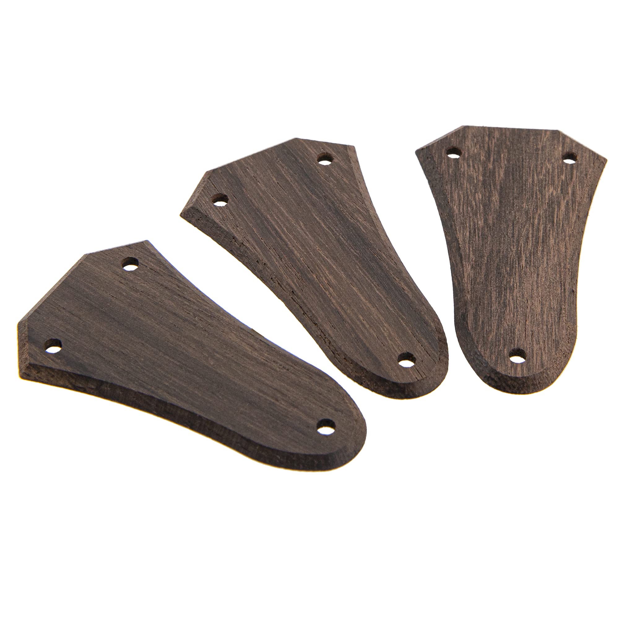 3Pcs Yootones Guitar Truss Rod Cover 3 Holes Rosewood Truss Rod Cover Compatible With Guitar Parts Accessory