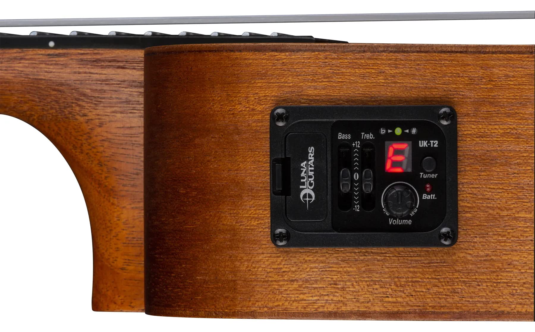 Luna Tattoo Concert Mahogany Acoustic/Electric Ukulele With Preamp & Gig Bag