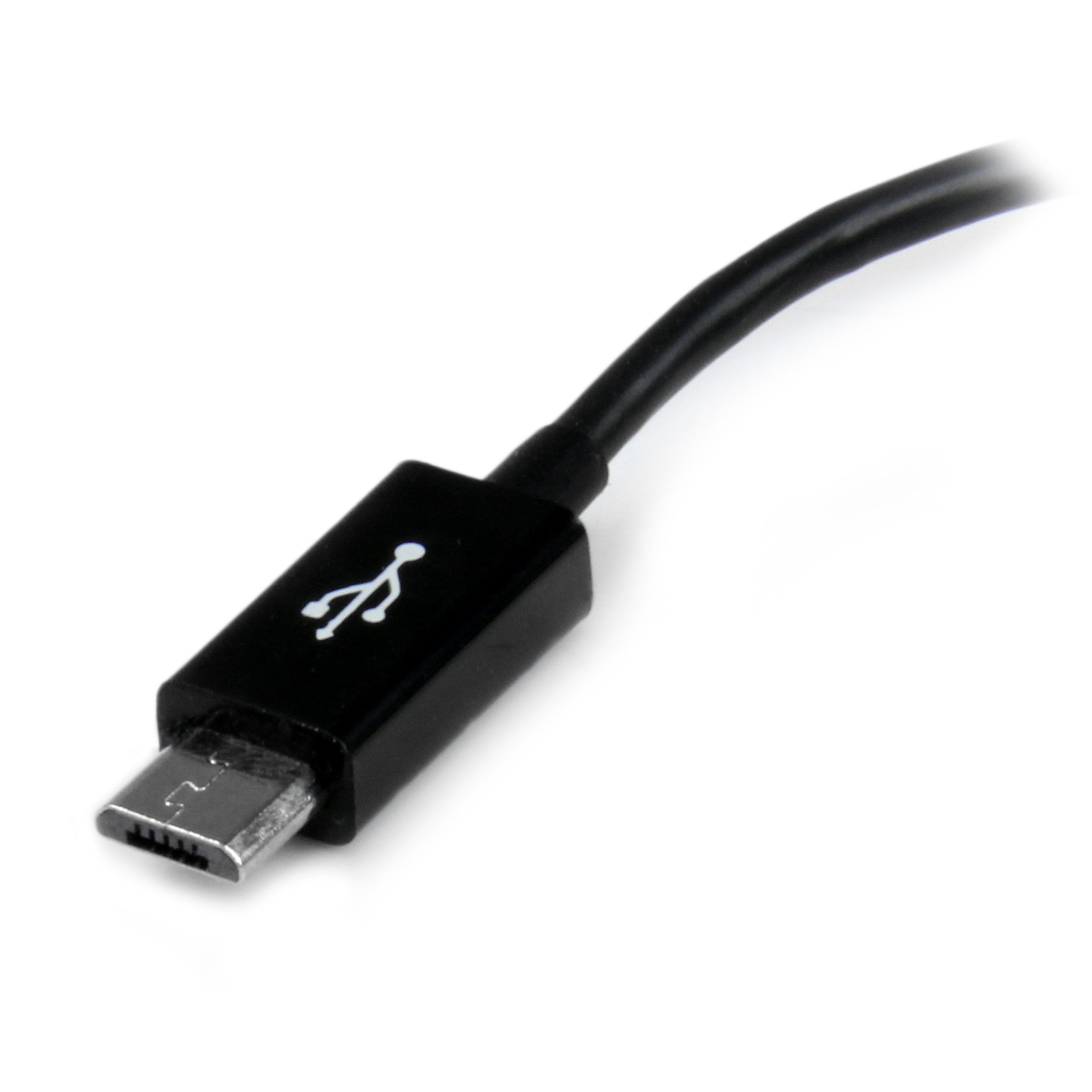 Startech.Com 5In Micro Usb To Usb Otg Host Adapter   Micro Usb Male To Usb A Female On The Go Host Cable Adapter (Uusbotg)