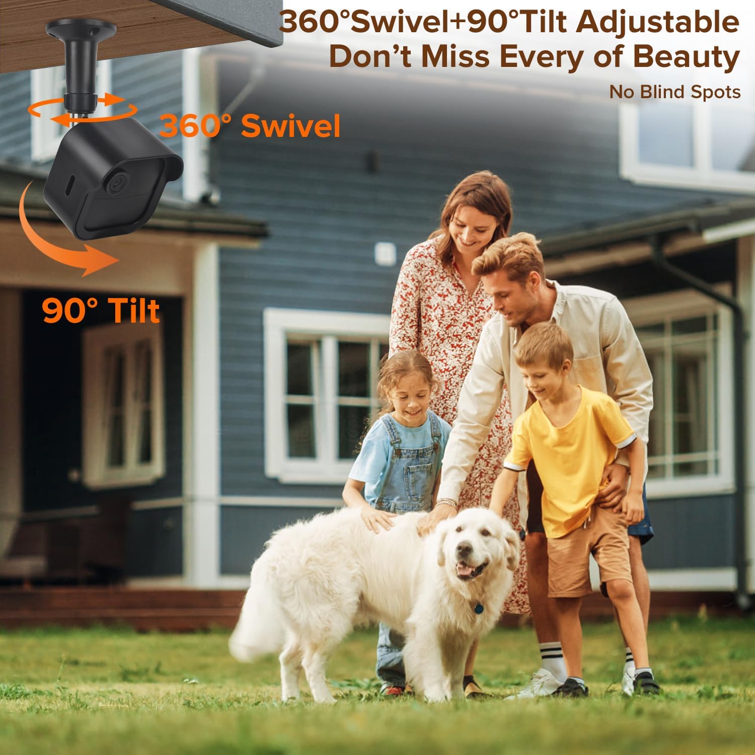 Wall Mount For Blink Outdoor Camera, Weatherproof Protective Housing With Charging Cutout For All New Blink Outdoor 4 (4Th Gen)