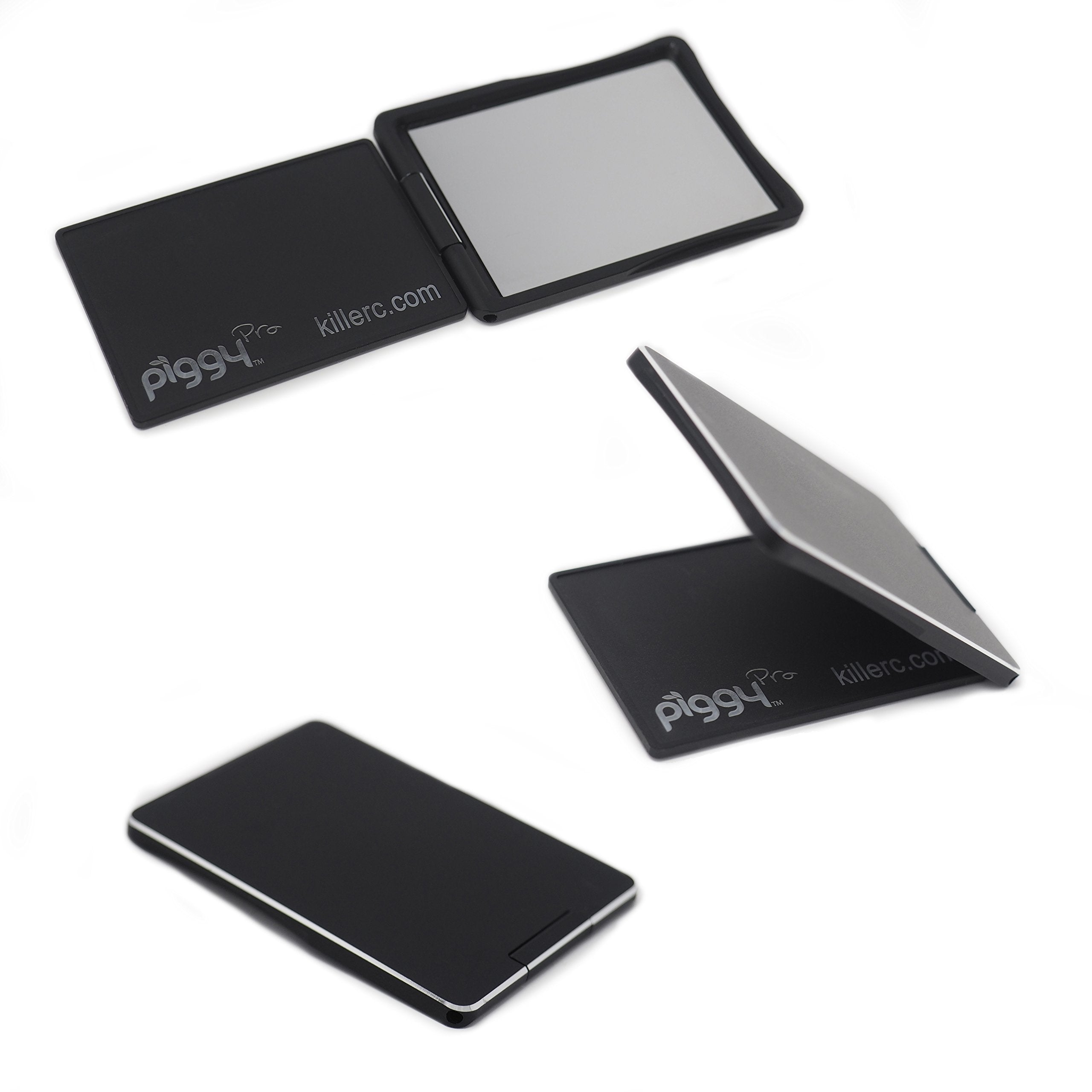 Flip Stand (Aka Piggy Pro) Adjustable Phone Stand & Grip With Compact Mirror, Compatible With Magnet Car Mount (Gold)