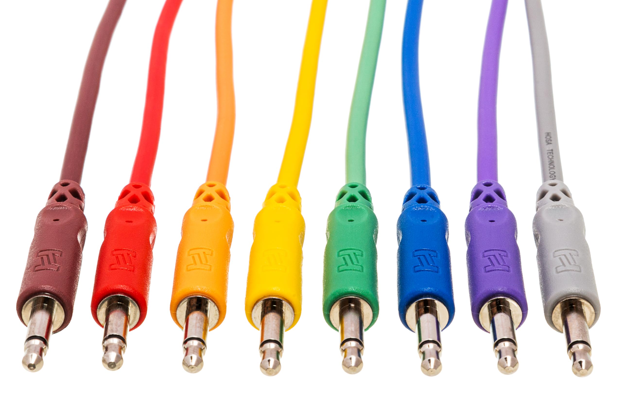 Hosa CMM830 3.5 mm TS to 3.5 mm TS Unbalanced Patch Cables, 1 Foot