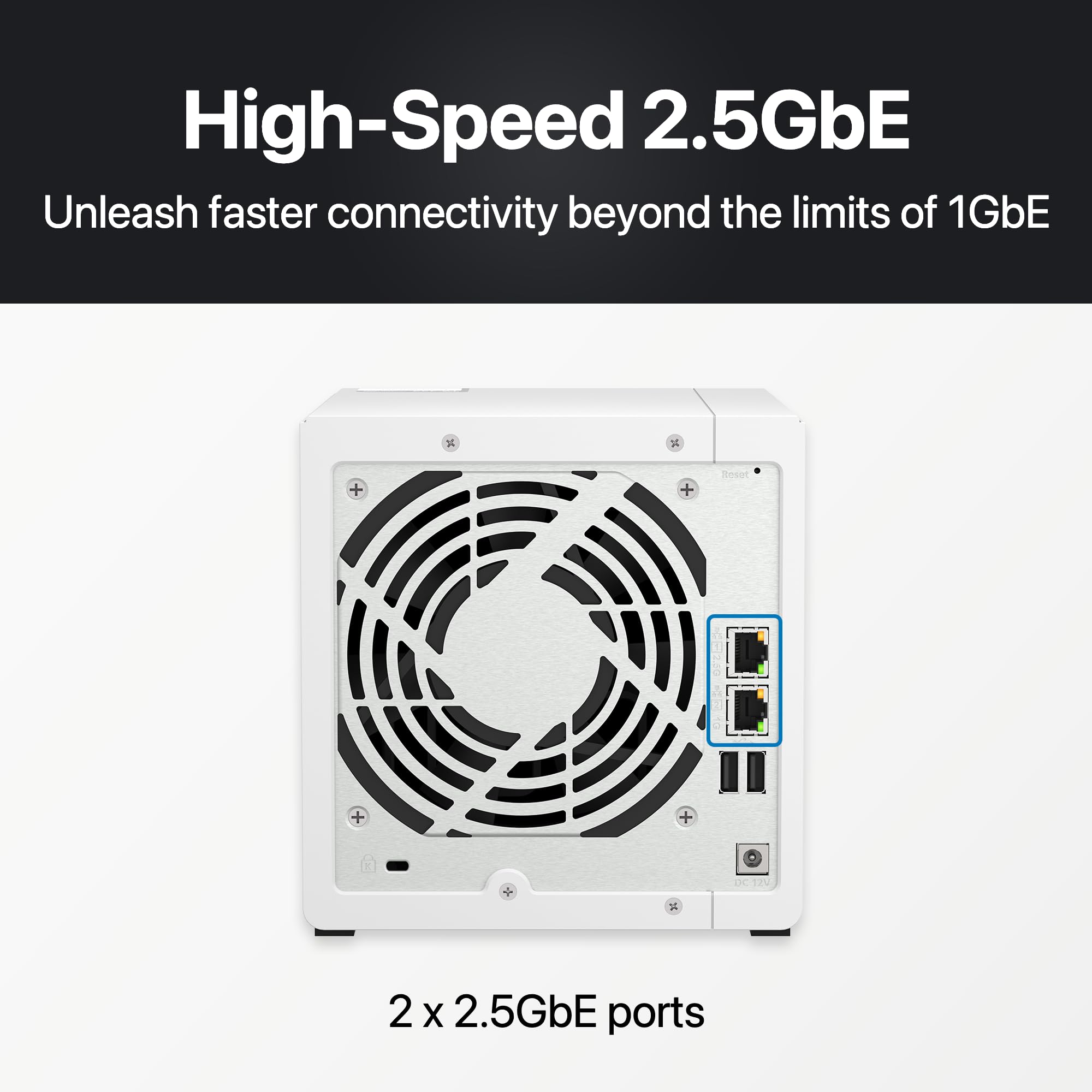 Qnap 4 Bay Nas With 12Tb Storage Capacity, Preconfigured Raid 5 Seagate Ironwolf Drives Bundle, 2.5Gbe Ports (Ts 433 4G 44St Us)