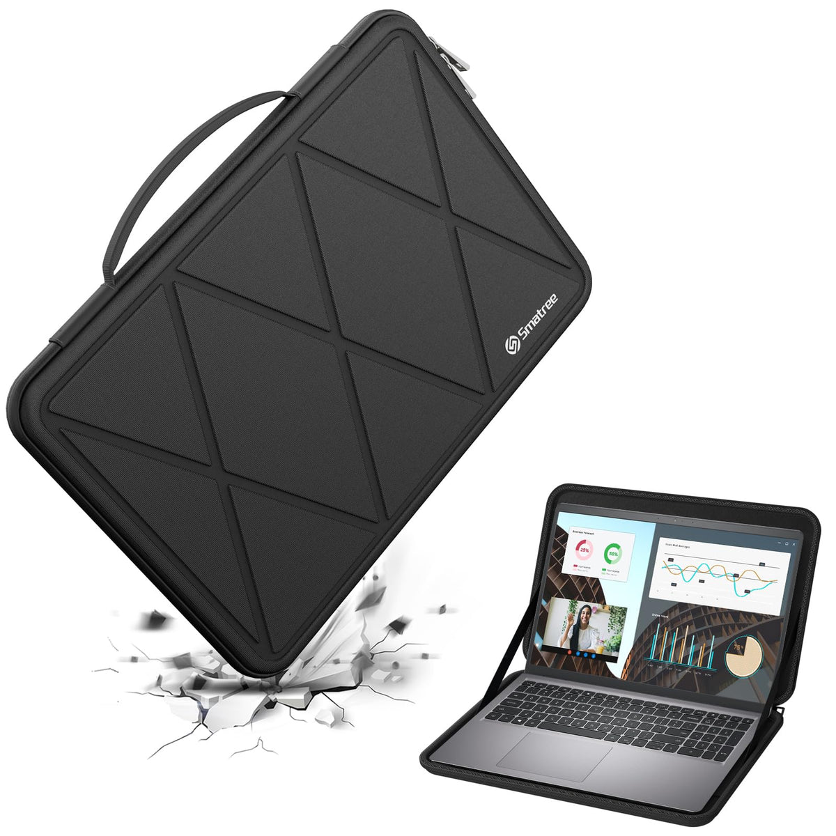 Smatree Hard EVA Protective Sleeve Compatible for Dell Inspiron 15 3000/3520/3530/3535, Latitude 5550/5540/5530/5531/5521/5520, Precision 3591/3590/3581/3580/3571/3570, Vostro 3520/3530/3535 (X8274)