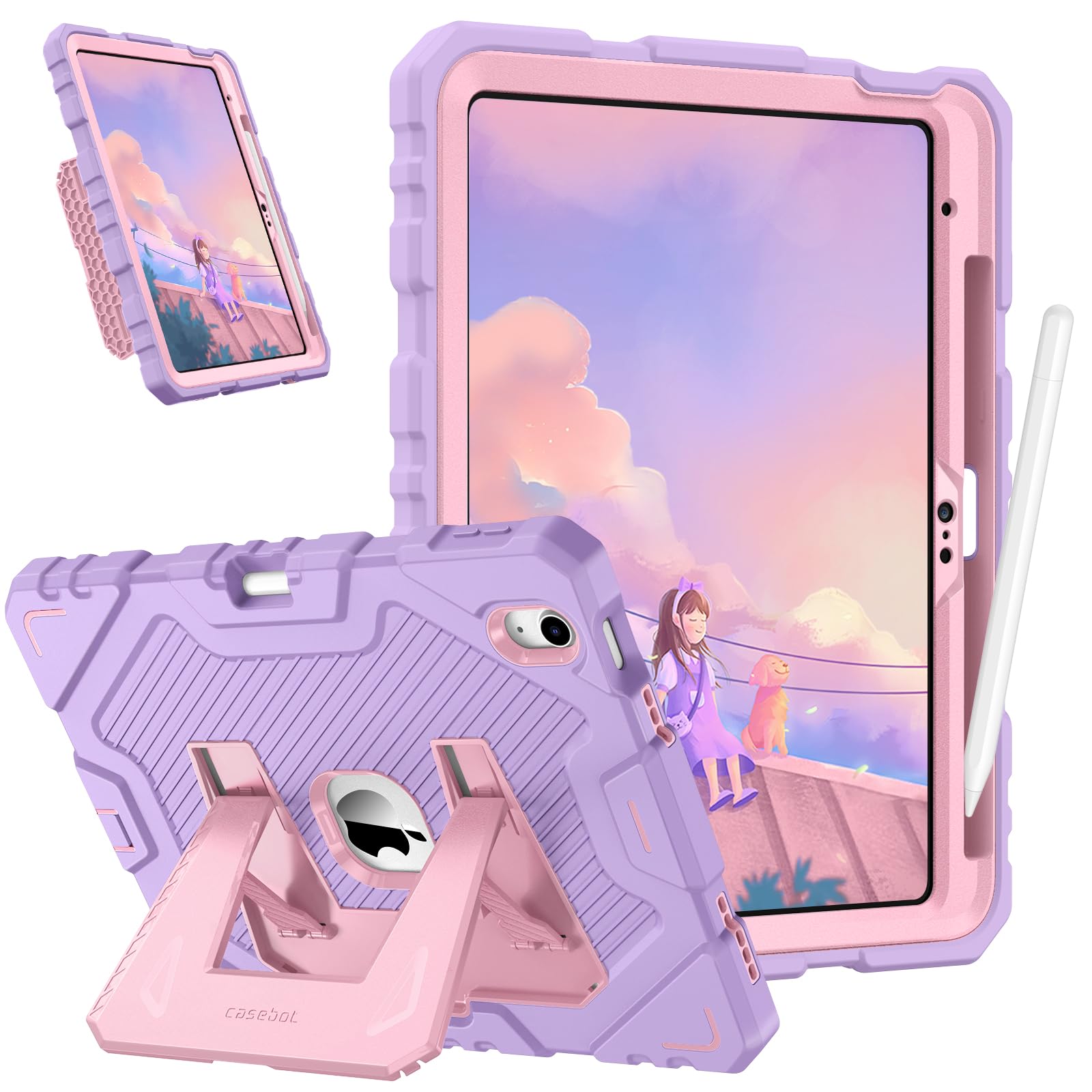 Fintie Kids Friendly Case for iPad (A16) 11th Generation 11 Inch (2025), iPad 10th Generation 10.9 Inch (2022), Fully-Body Rugge
